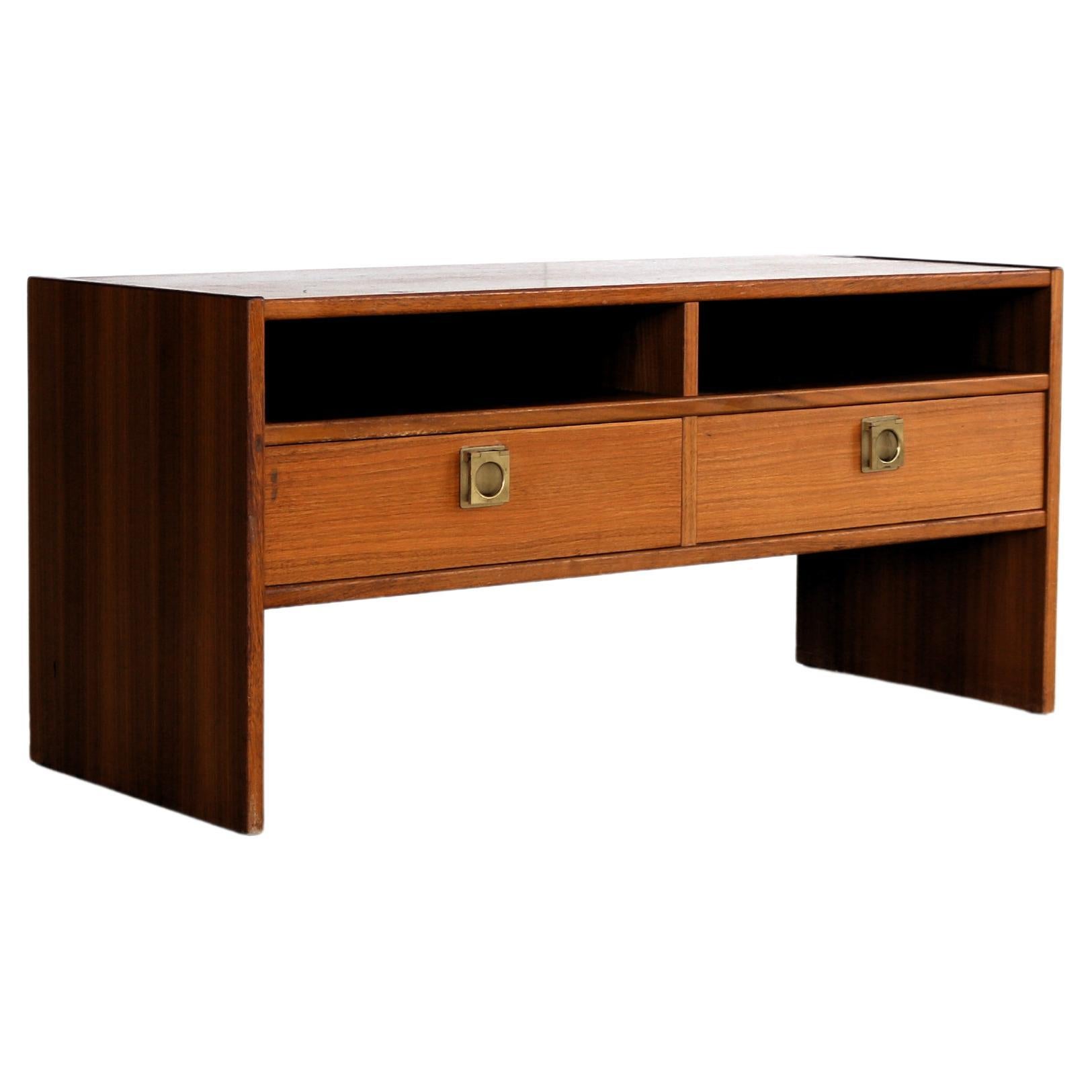 vintage TV unit sideboard 60s teak For Sale at 1stDibs