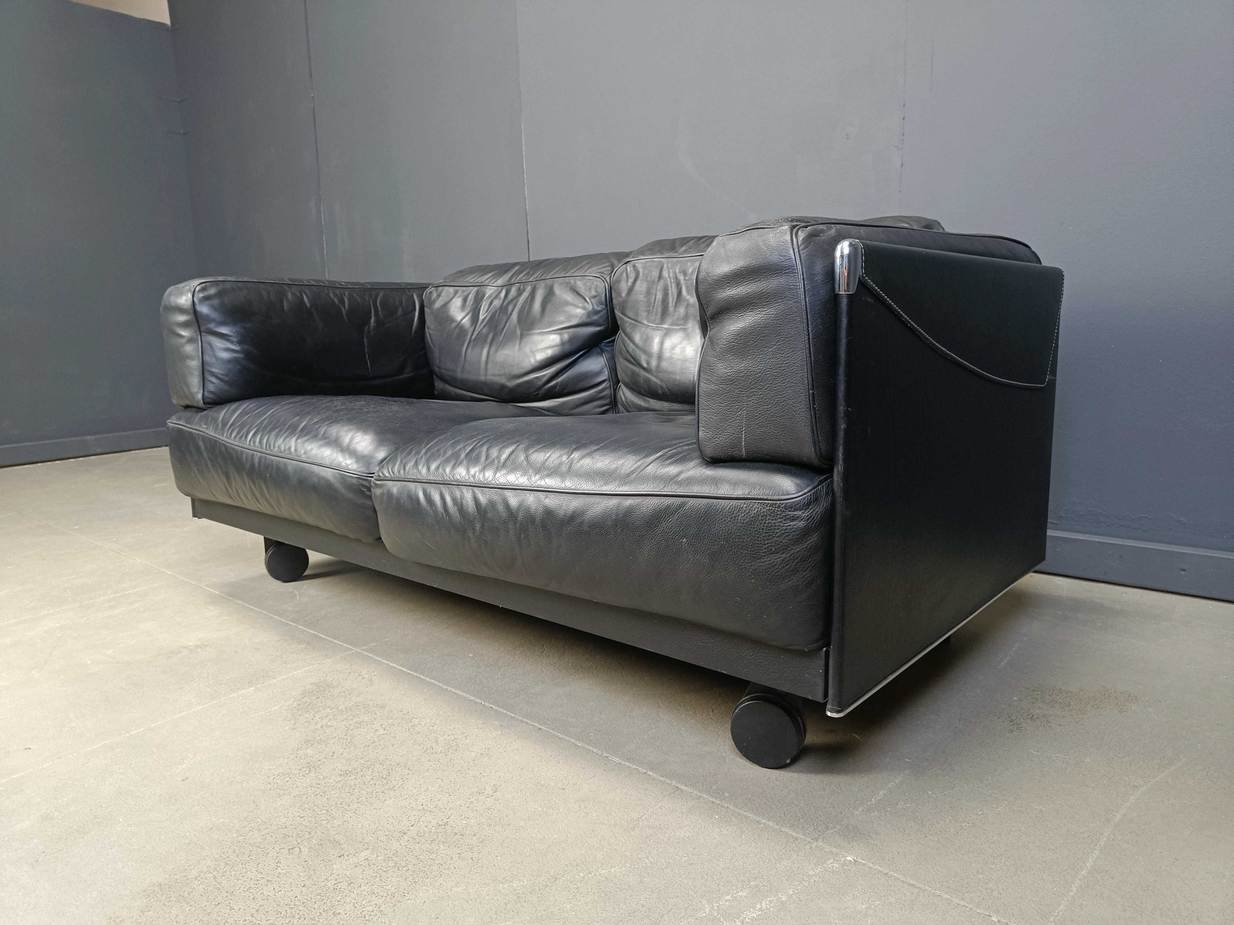 Vintage 'twice' sofa by Pierluigi Cerri for Poltrona Frau, 1990s 3