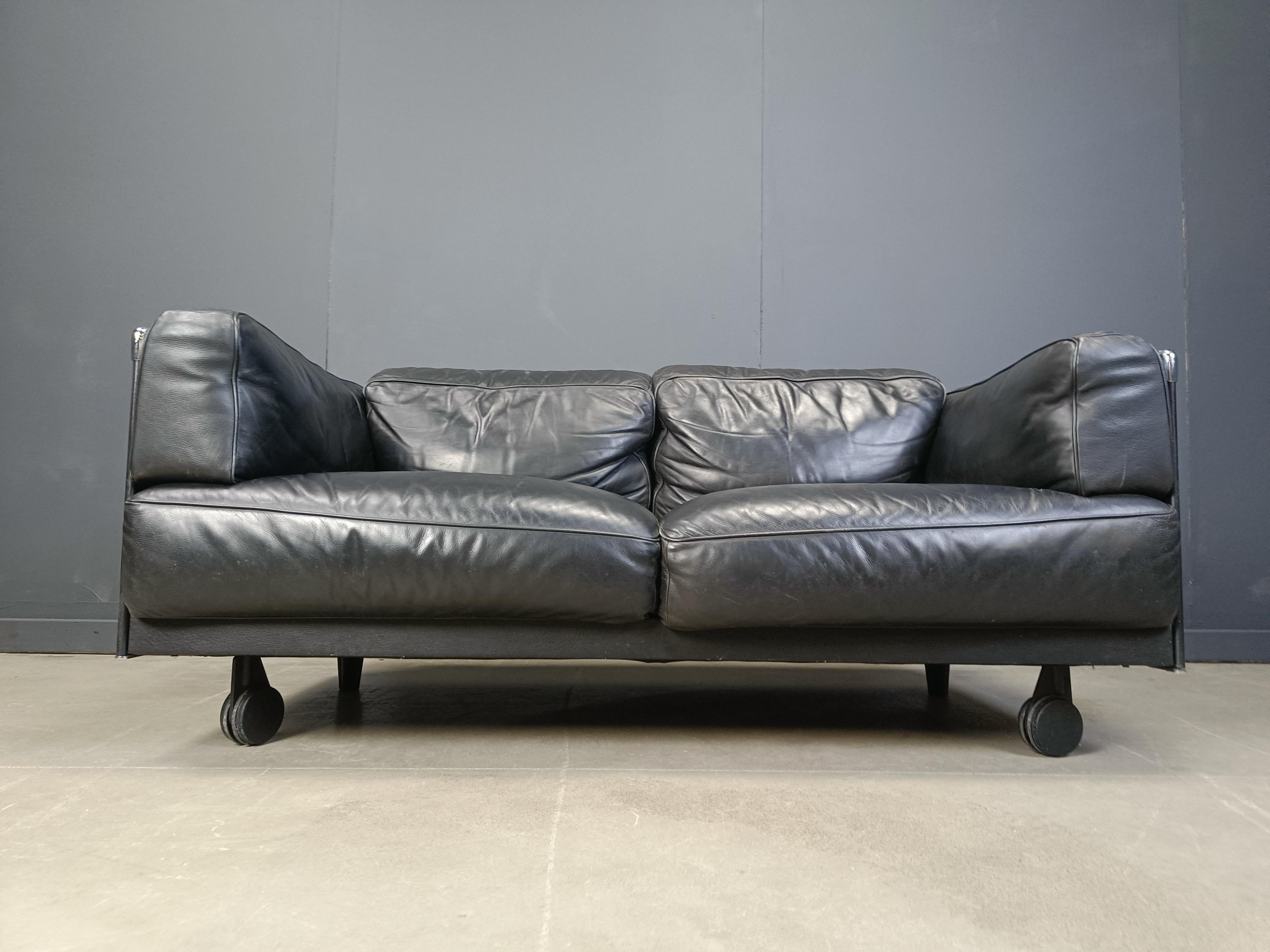 Vintage 'twice' sofa by Pierluigi Cerri for Poltrona Frau, 1990s 5