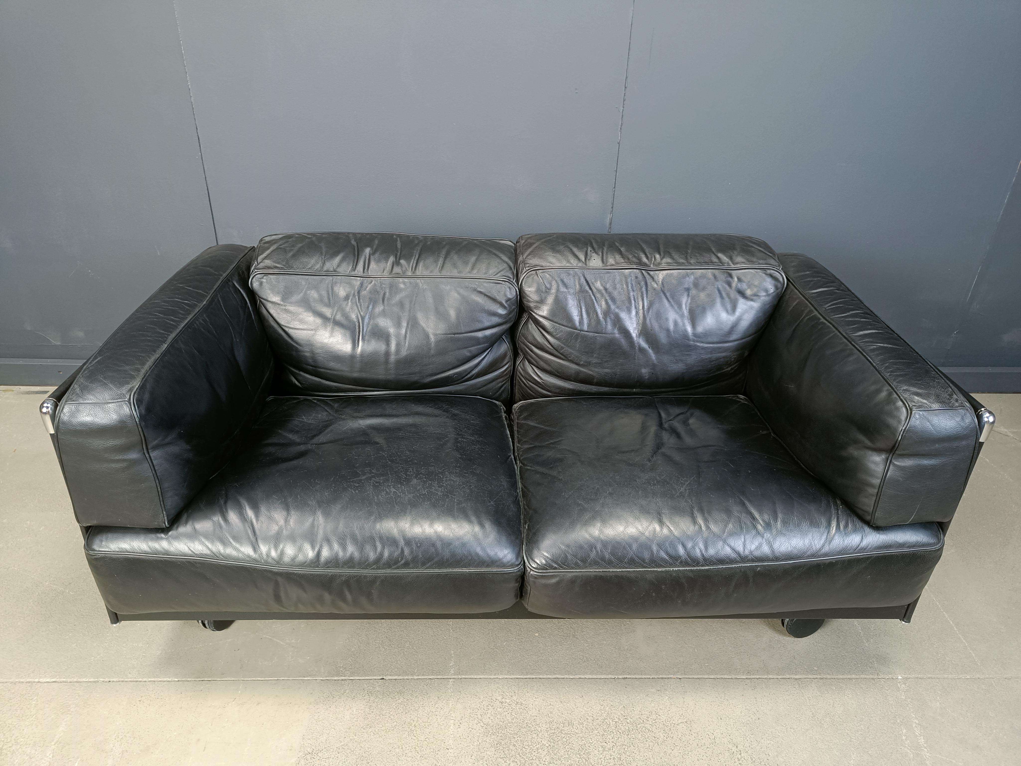 Vintage 'twice' sofa by Pierluigi Cerri for Poltrona Frau, 1990s 8