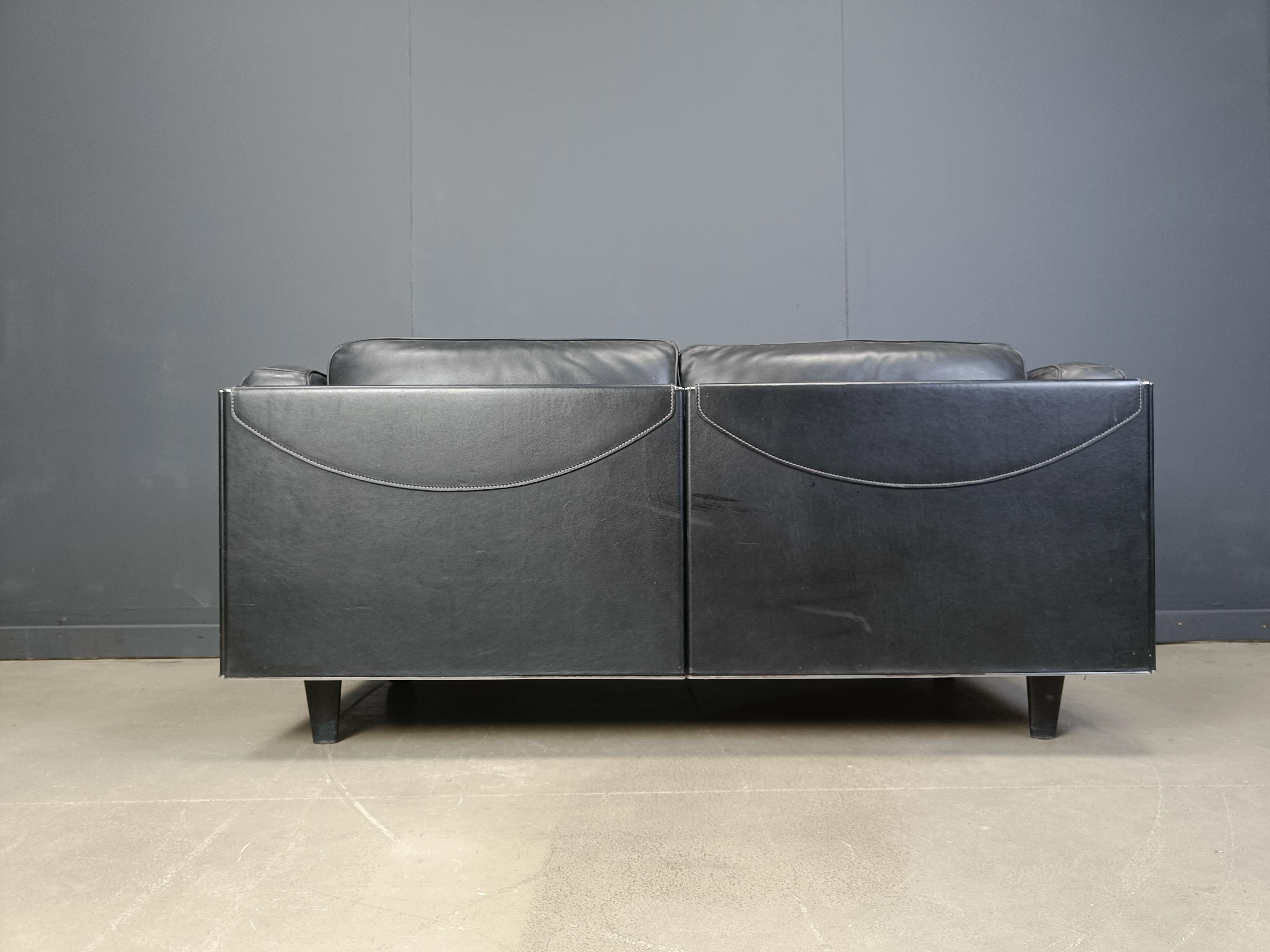 Leather Vintage 'twice' sofa by Pierluigi Cerri for Poltrona Frau, 1990s