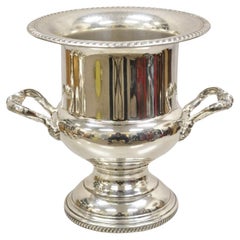 Vintage Twin Handle versilbert Trophy Cup Champagner Kühler Eiskübel