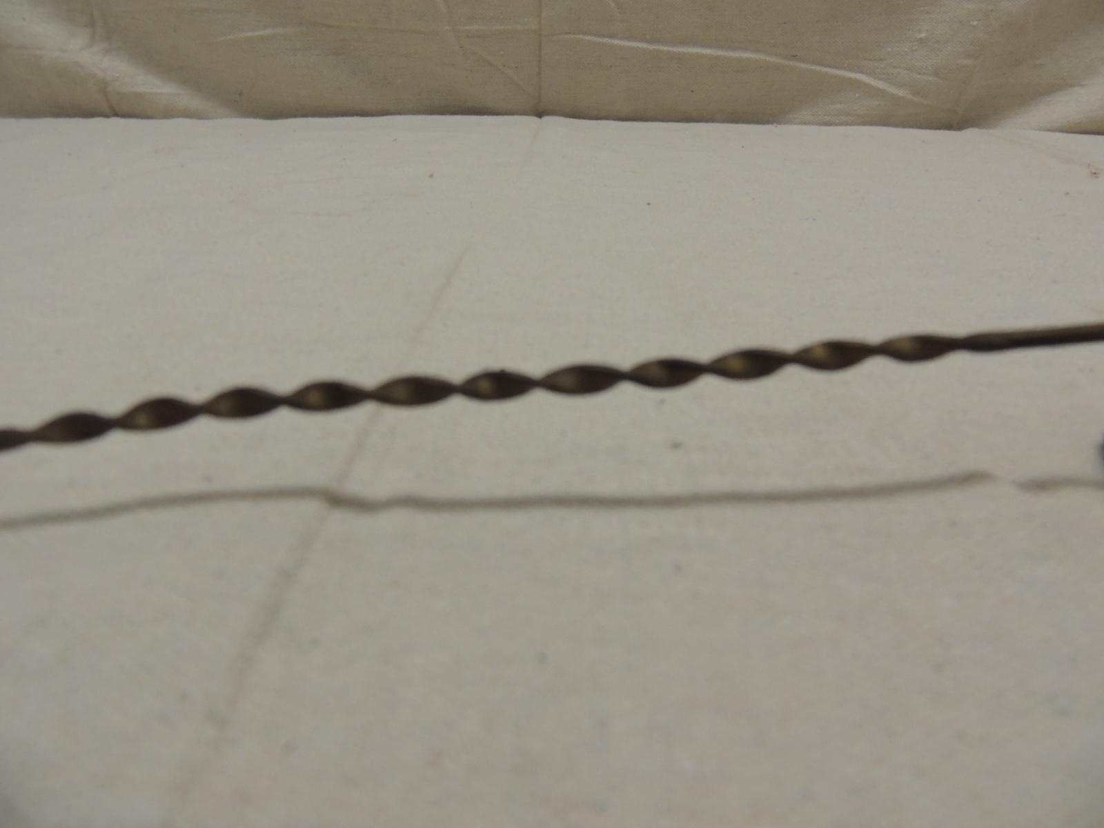 Bohemian Vintage Twisted Handle Brass Snuffer