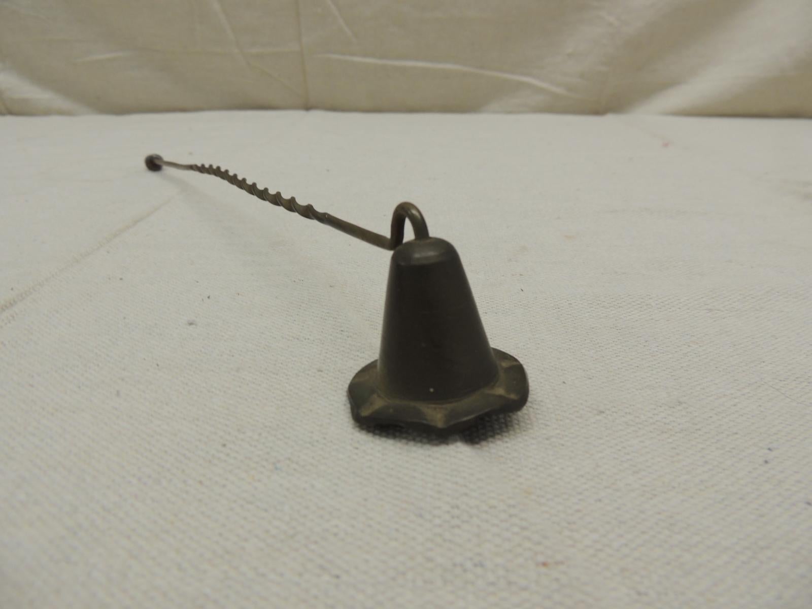 Indian Vintage Twisted Handle Brass Snuffer