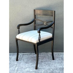 Vintage Twisted Iron Arm Chair