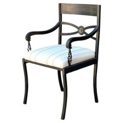 Vintage Twisted Iron Arm Chair