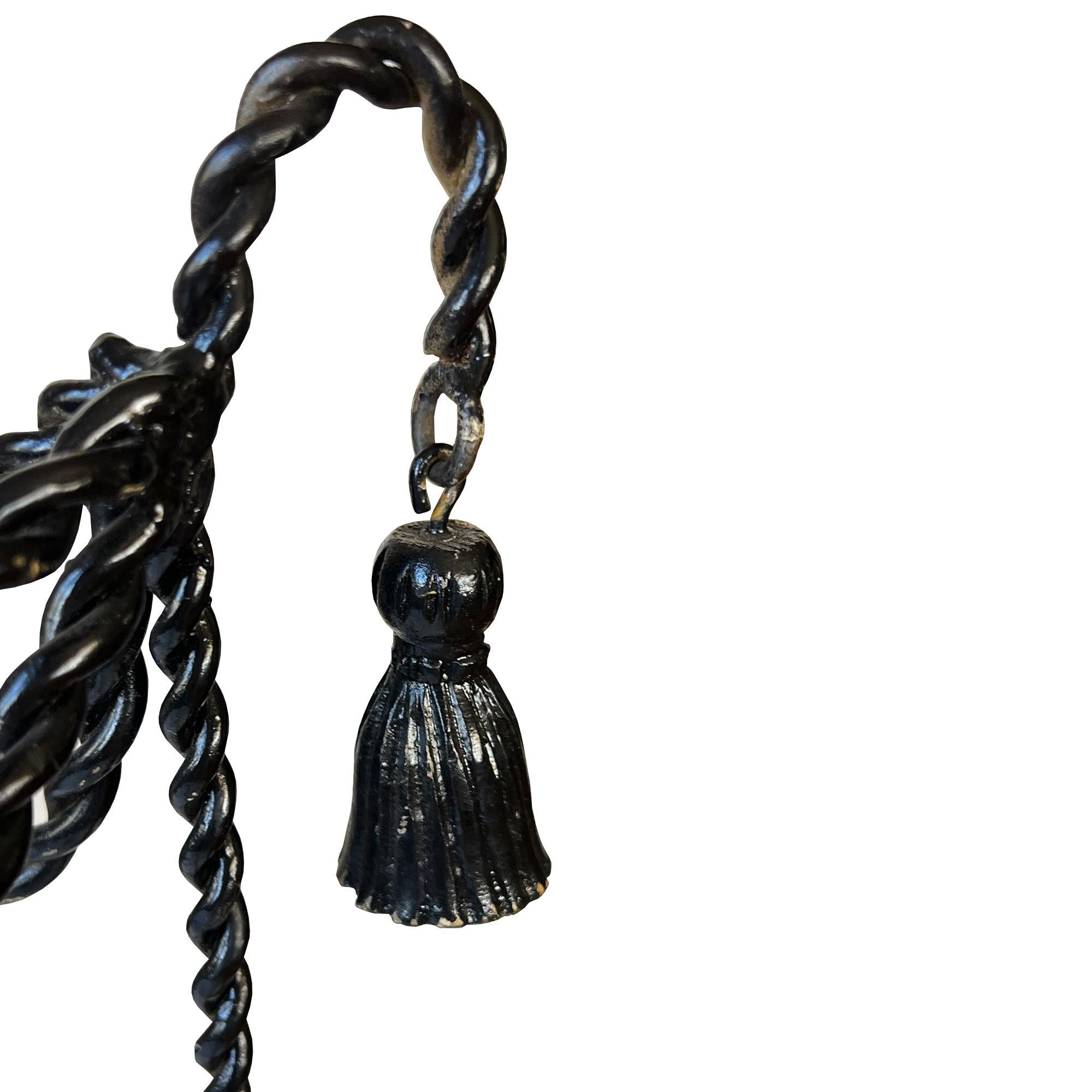 Portariviste d'epoca con nappe in ferro ritorto - stile Hollywood Regency in vendita 1