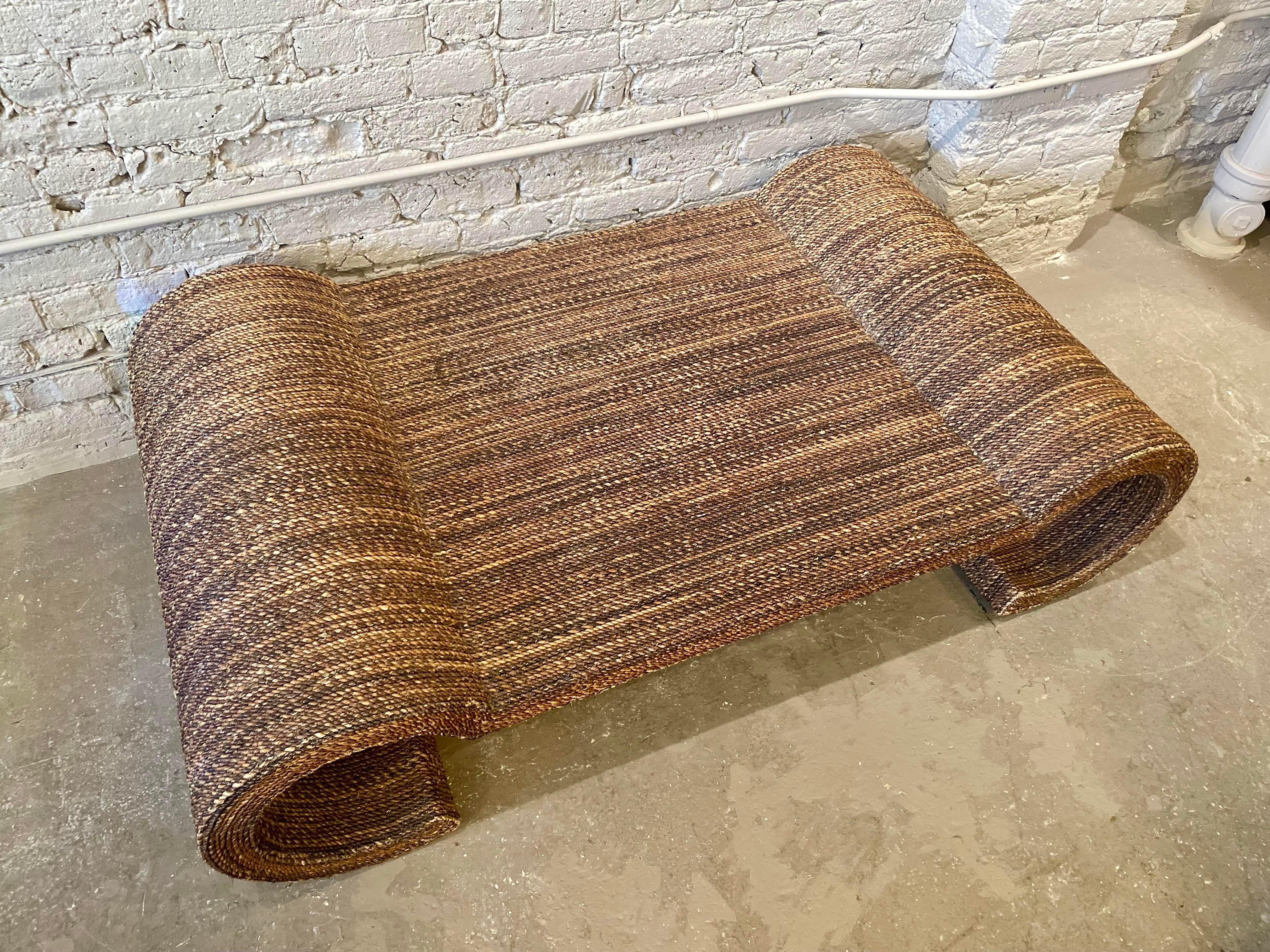 Vintage Twisted Rope Coffee Table For Sale 3