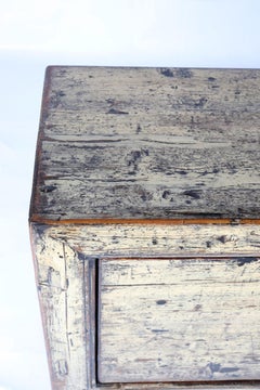 Vintage Two-Door Server in Original Paint Patina with Lacquer over Glaze