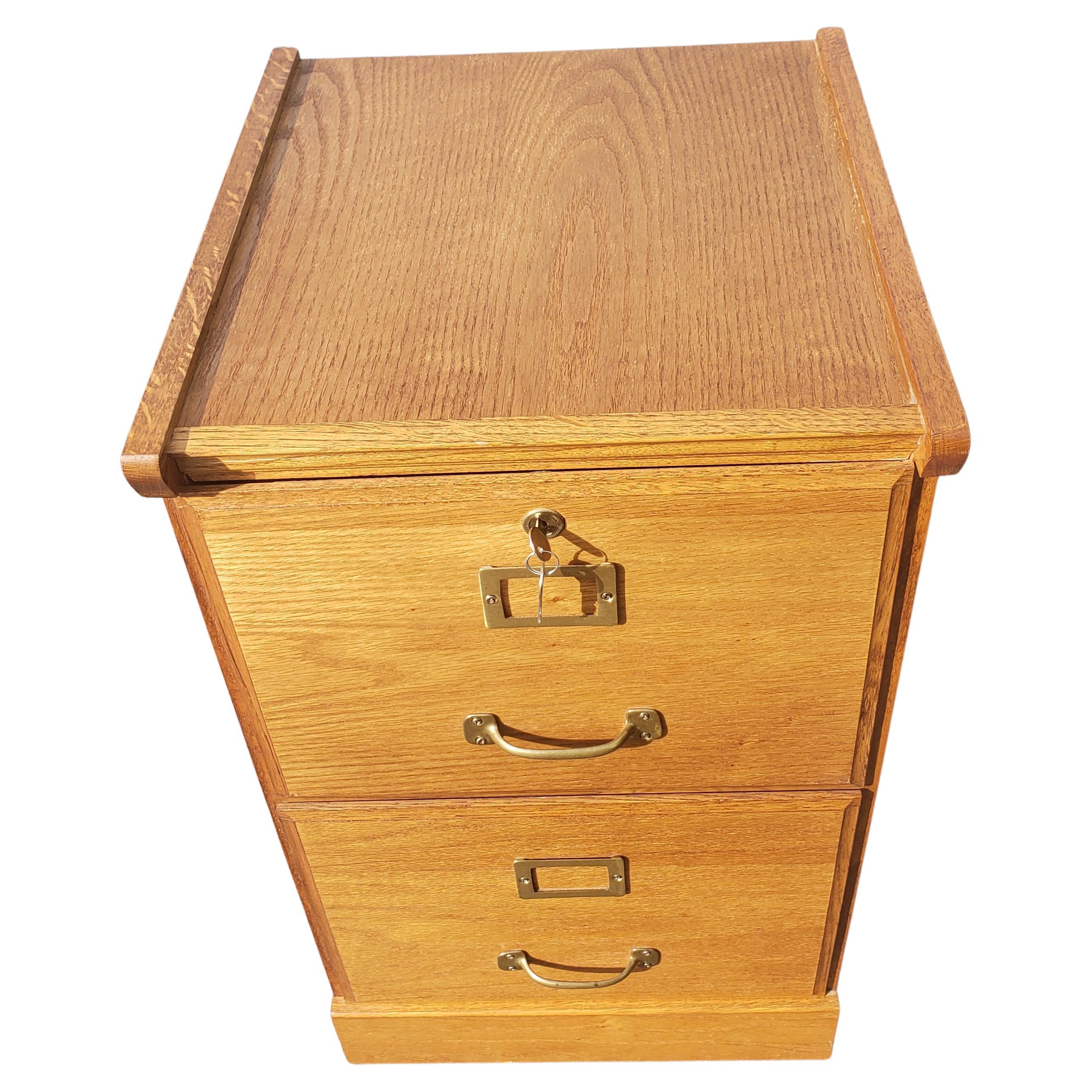 wooden 2 drawer file cabinet