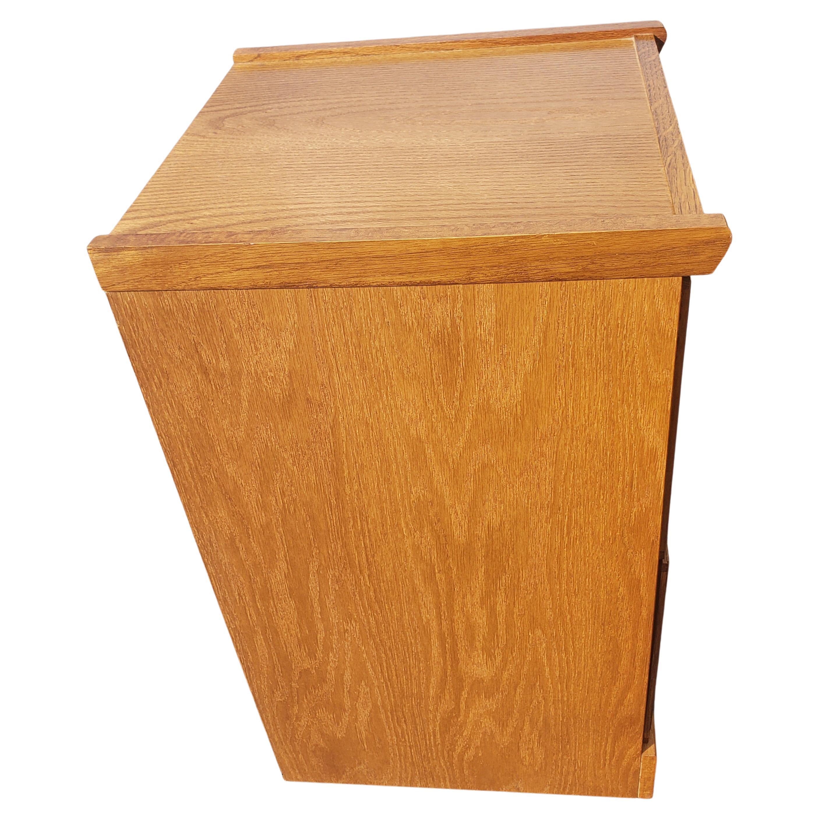 oak file cabinet