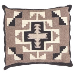 Vintage Two Grey Hills Navajo Weben Kissen, Native American Textil