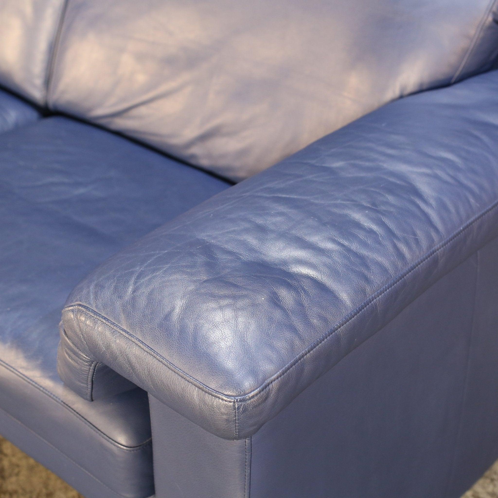 Zweisitzer-Sofa aus Leder von Rolf Benz, Vintage im Zustand „Gut“ in Basildon, London
