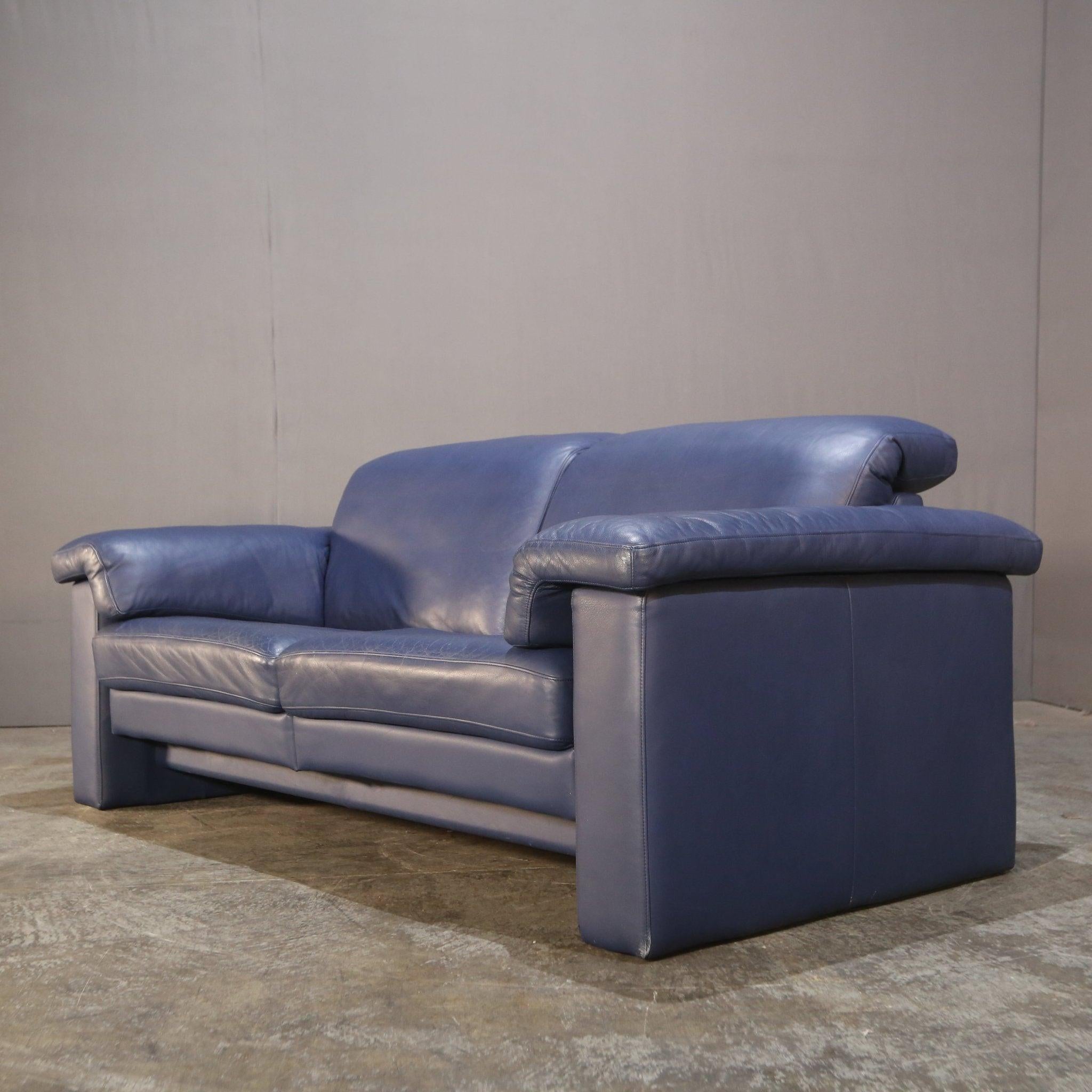 Zweisitzer-Sofa aus Leder von Rolf Benz, Vintage 1