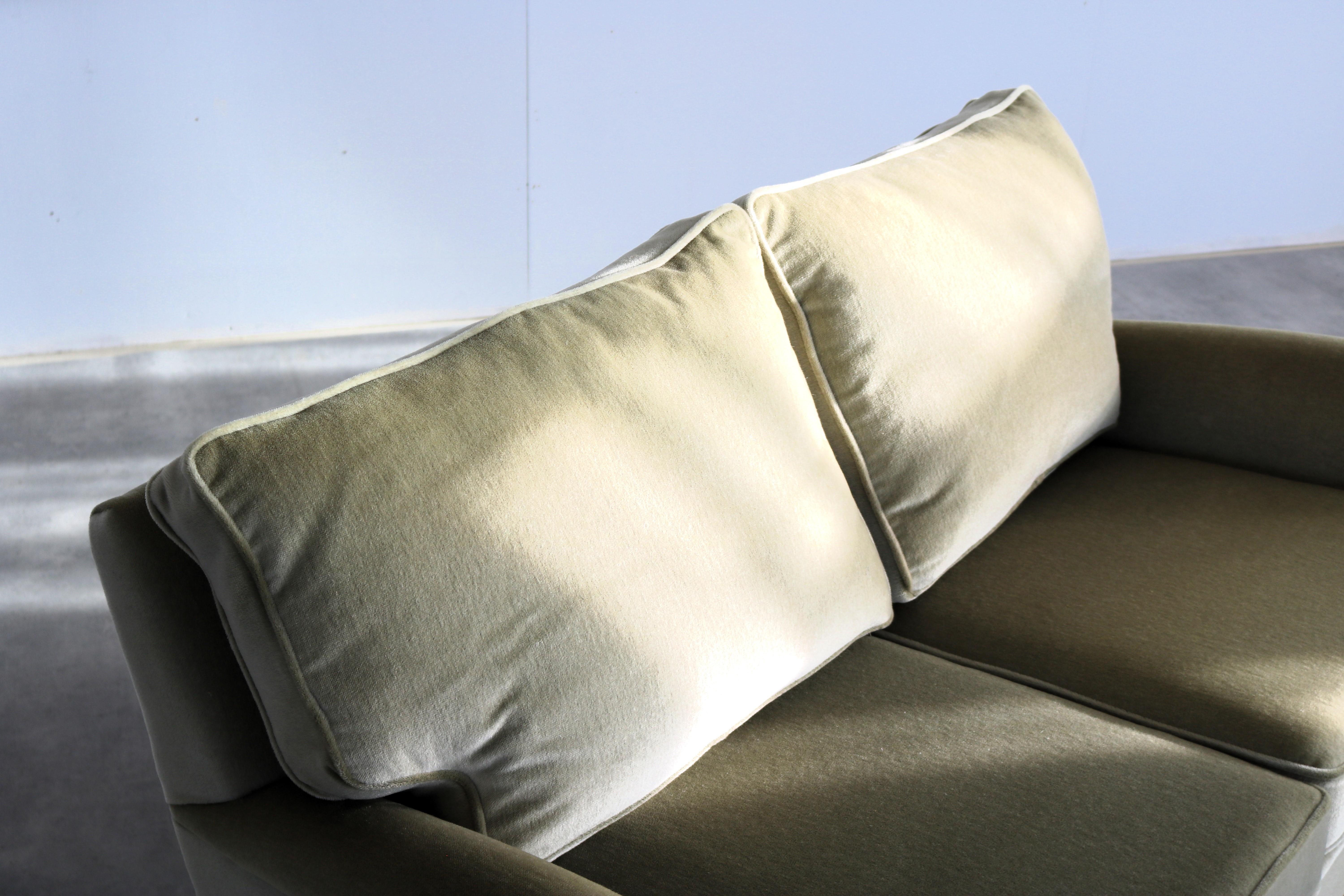 Tissu canapé deux places vintage  banque  60's en vente