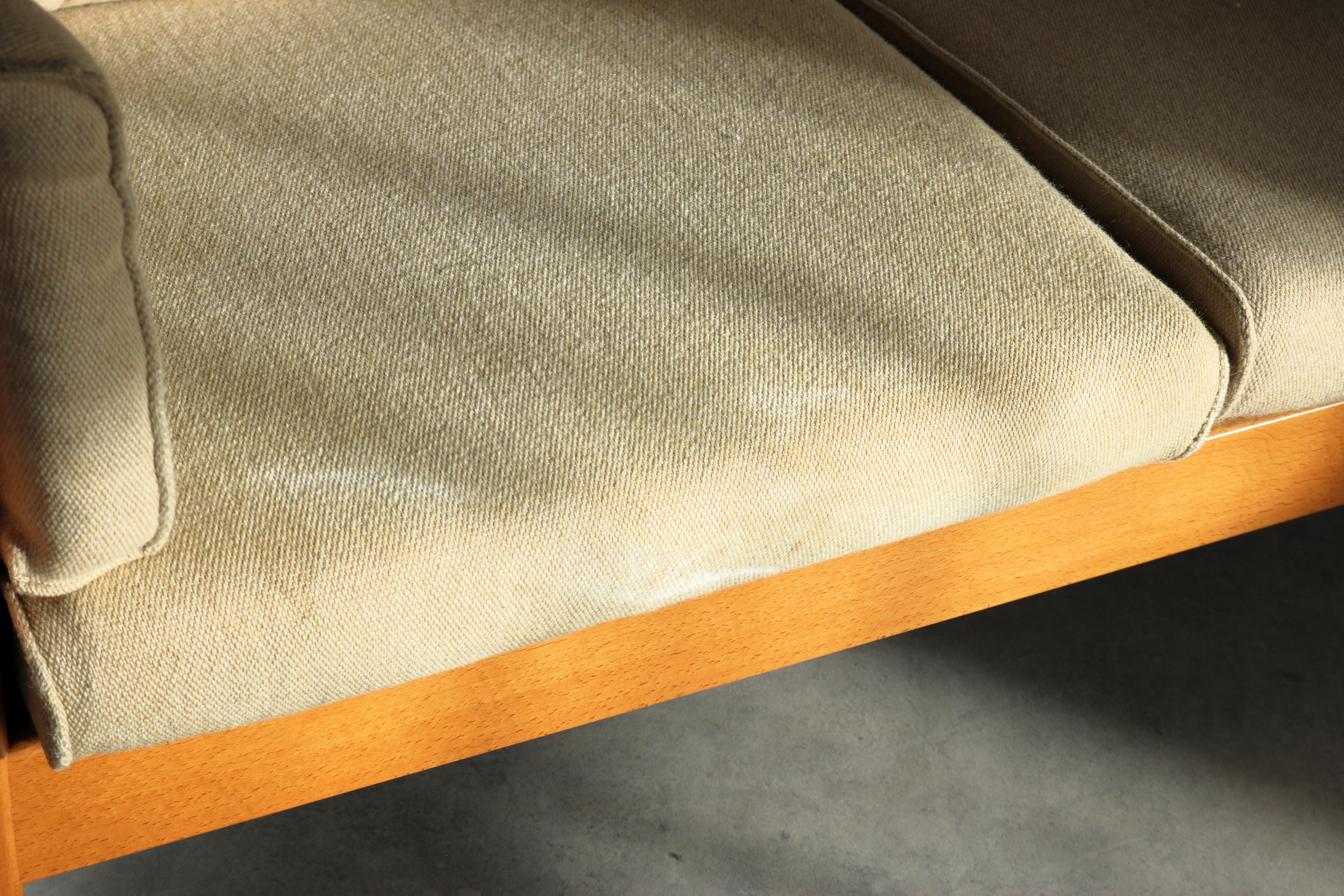 Sofá vintage de dos plazas  sofá  1970s  Nielaus Tela en venta