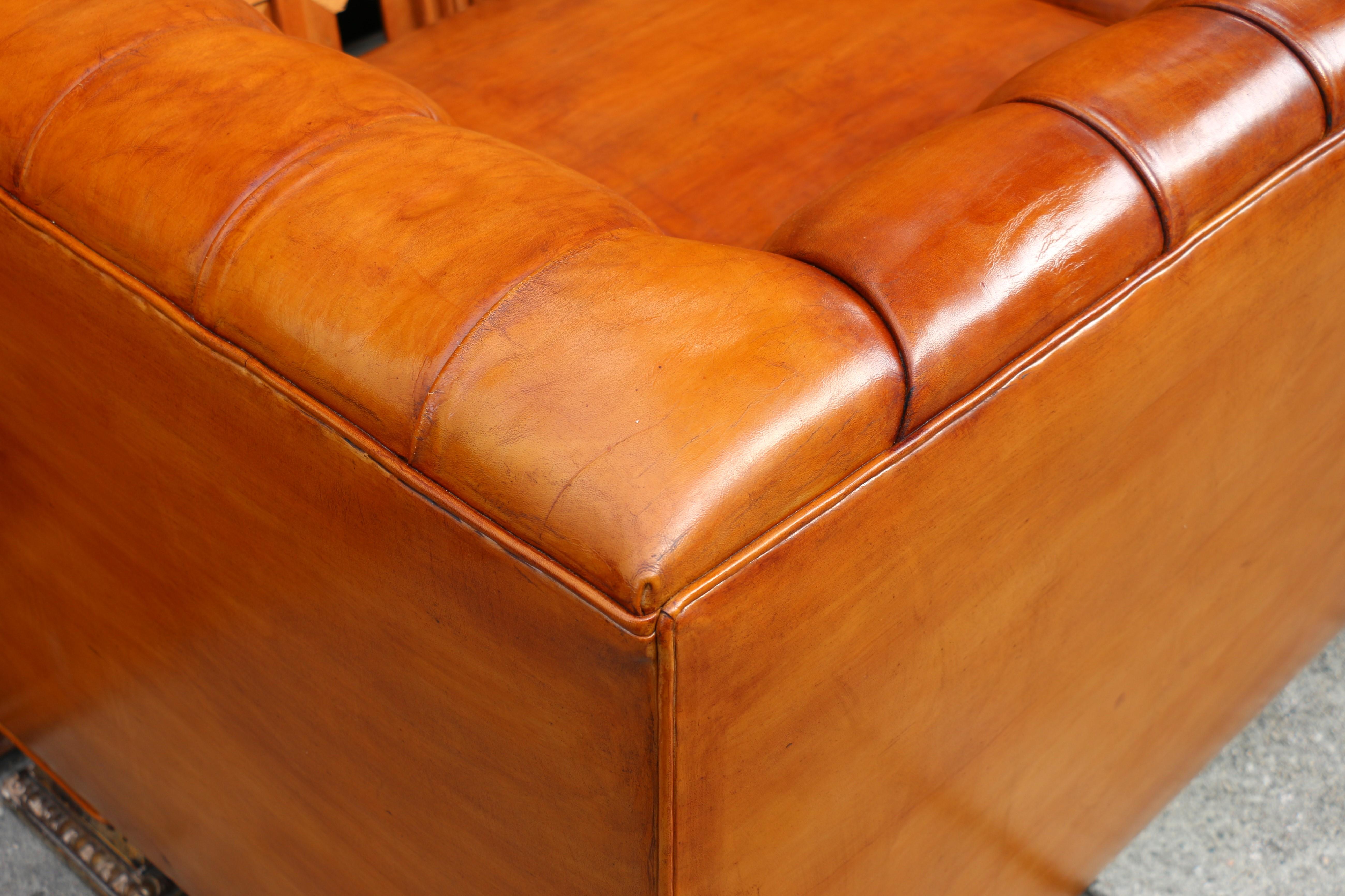 Divano Chesterfield a due posti d'epoca, 1900 in vendita 11