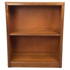 Vintage Two Shelf Bookcase with Rounded Front Edge & Wire Slot