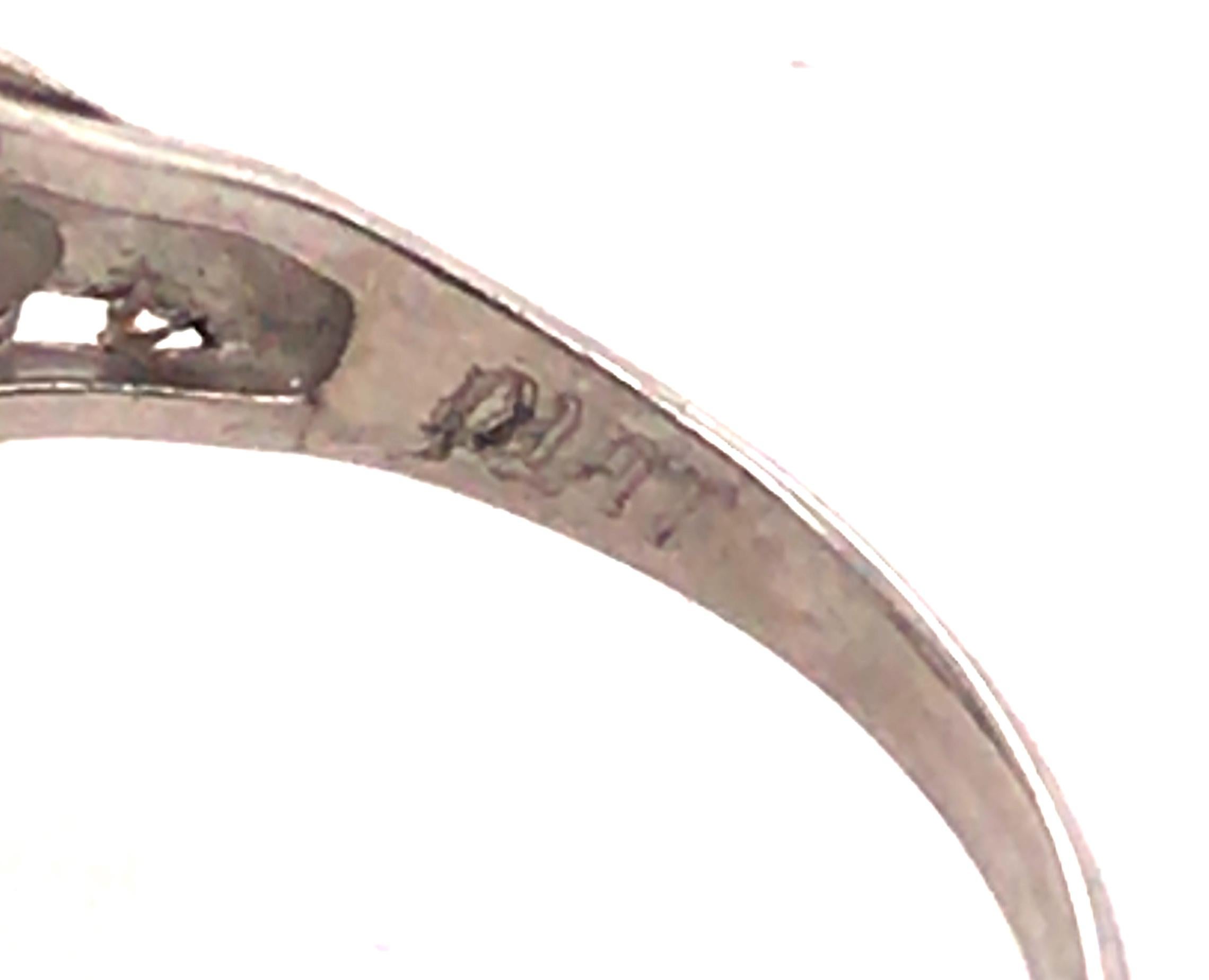 Art Deco 2 Stone Sapphire Diamond Ring 2.71ct Baguettes Original 1920's Plat In Good Condition For Sale In Dearborn, MI