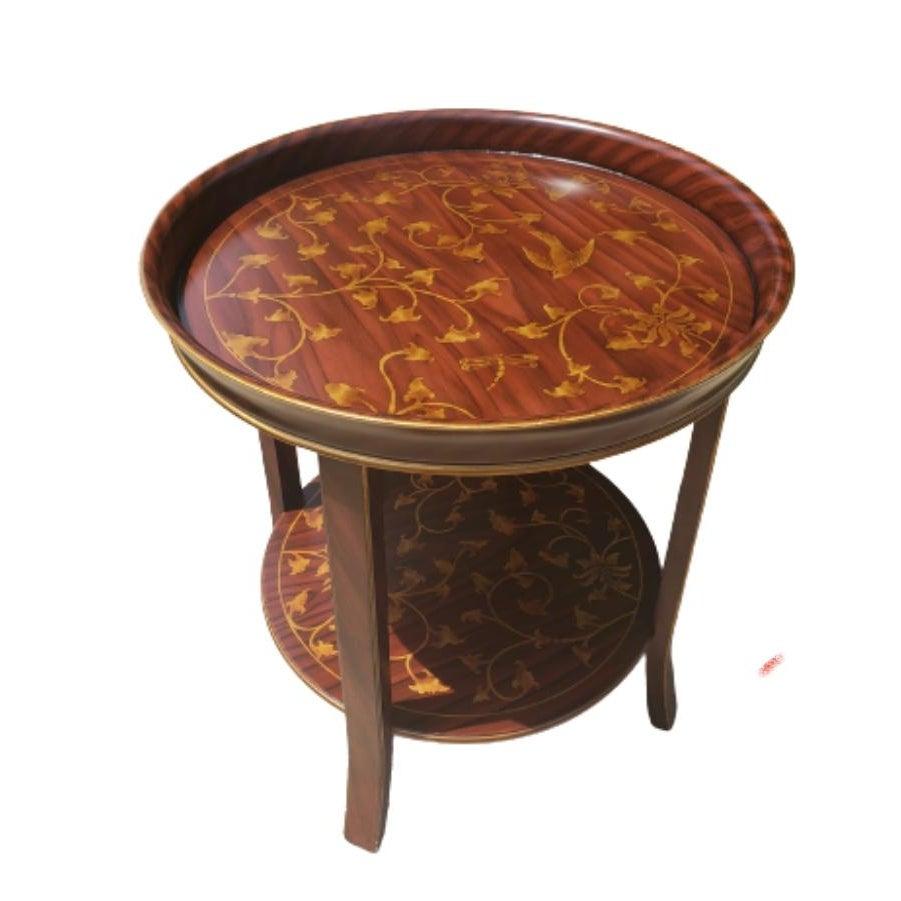 Painted and gilted occasional table, side table, end table in excellent condition. Beautiful flower design
Table measures 24