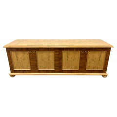 Crédence vintage en broussin bicolore avec pieds en forme de bouleau
