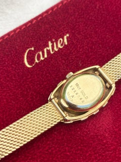 Vintage Two-Tone Cartier and Jaeger LeCoultre Watch in 18k Solid Yellow Gold