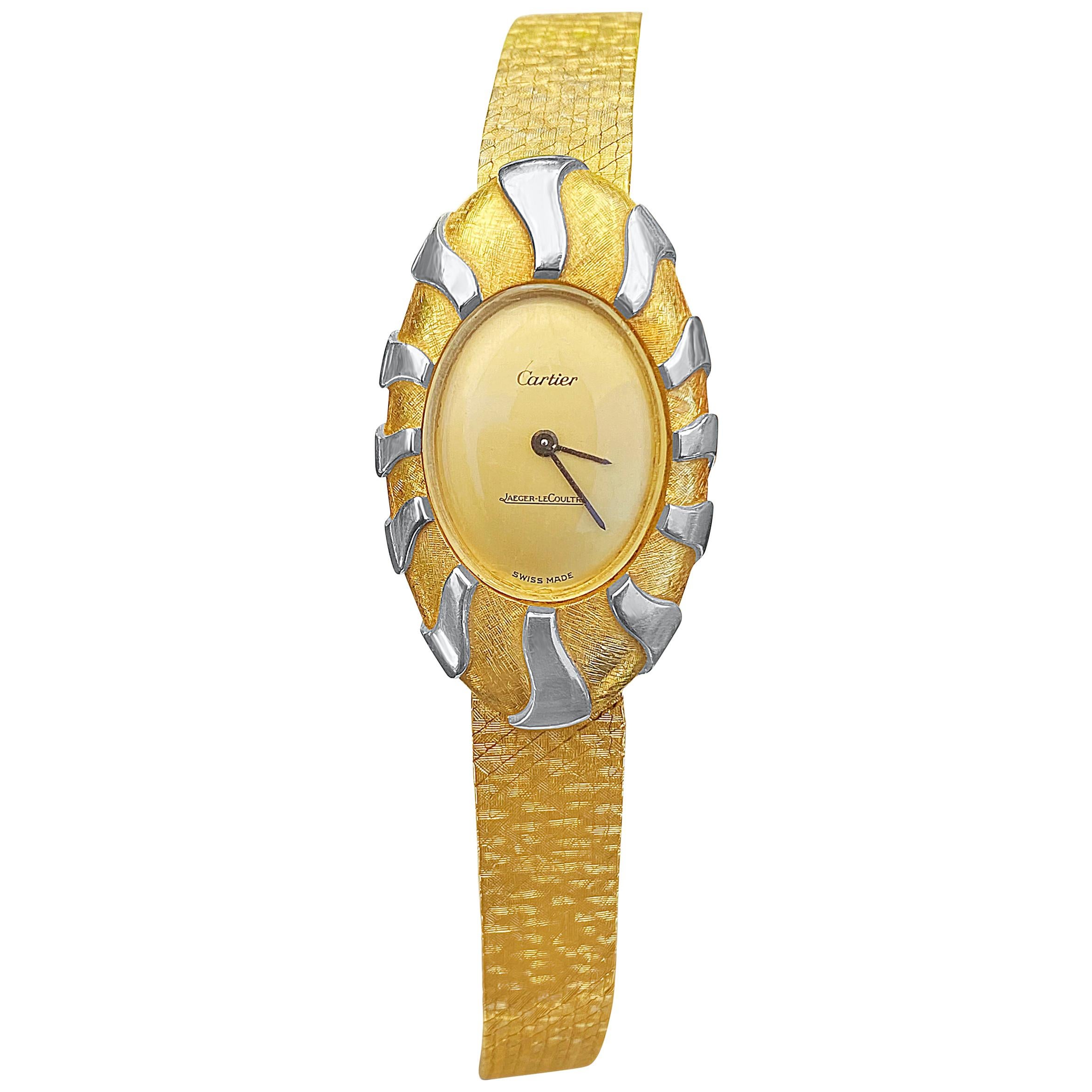 Gold Tone Champagne Round Dial Swiss Quartz Watch Jewellery Watches Wrist Watches Womens Wrist Watches Portfolio by Tiffany & Co 