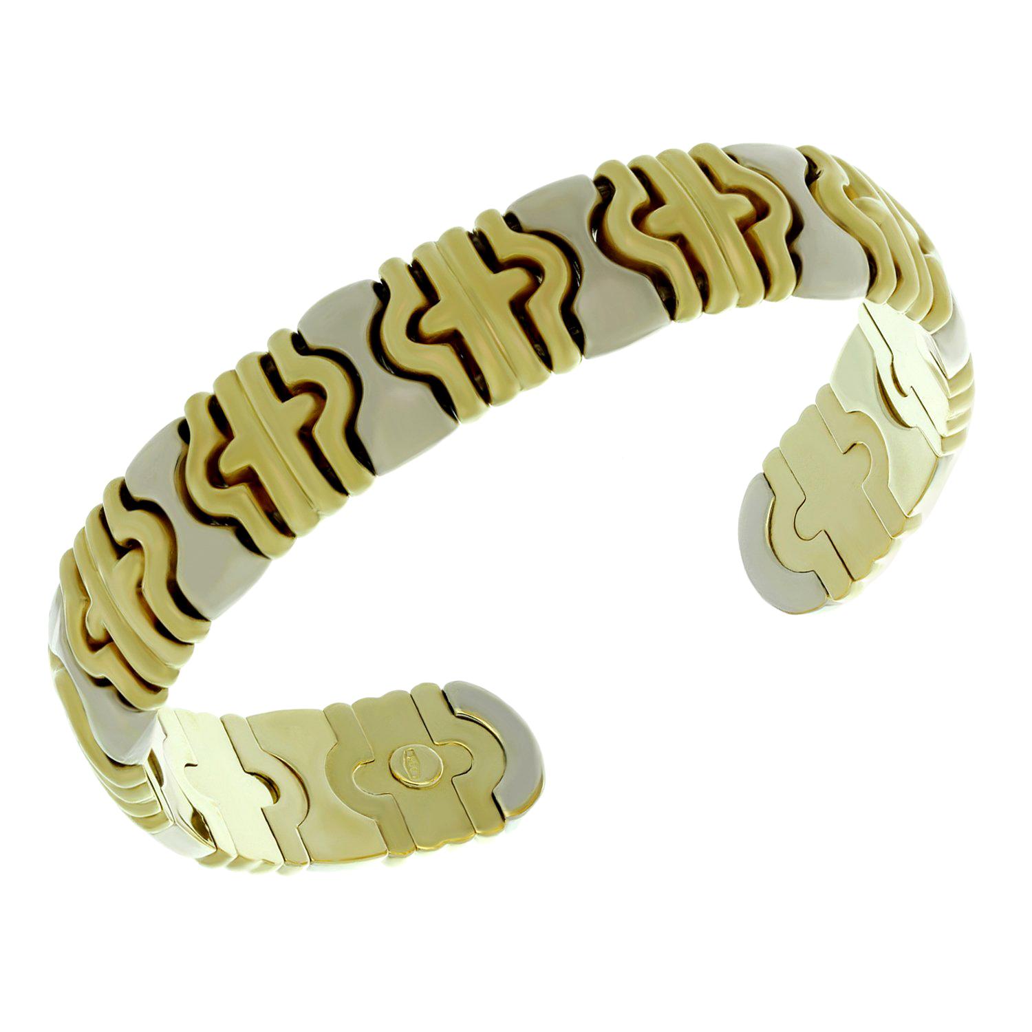 Vintage Two-Tone Gold Cuff Bracelet