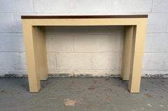 Vintage Two Tone Laminate Console Table