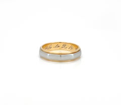 Vintage Two Tone Lohengrin Ring, 9-1-56, Size 6.5, 14K