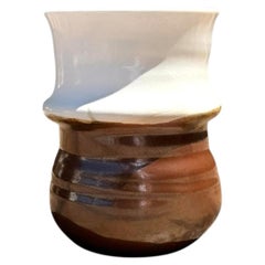 Jarrón Vintage Two Tone Original Studio Pottery
