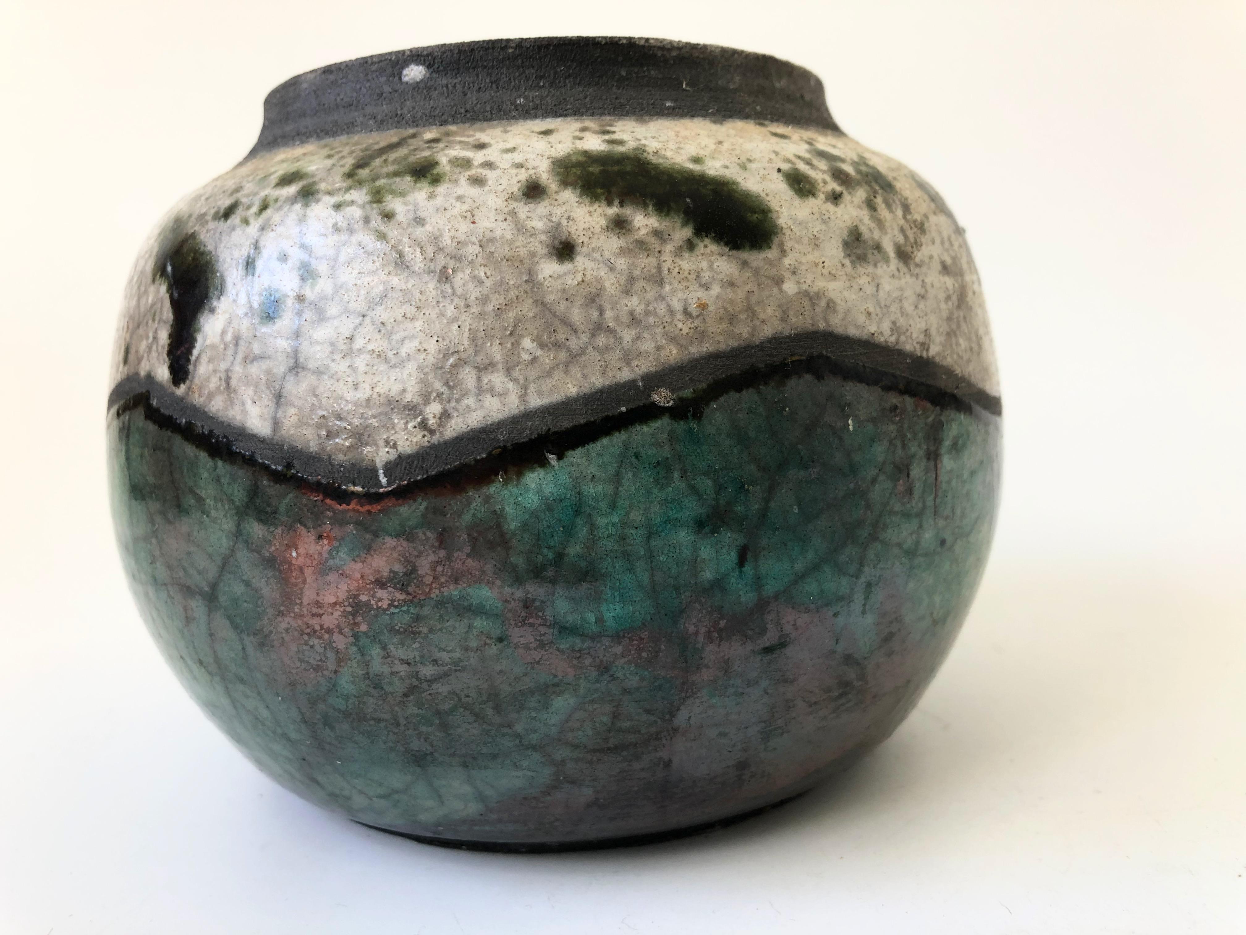 Vintage Two Toned Raku Pottery at 1stDibs raku pottery for sale