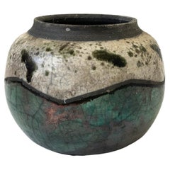 Vintage Two Toned Raku Pottery