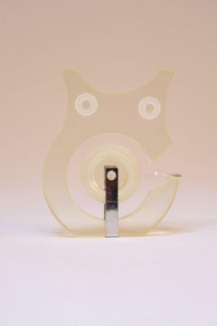 Vintage Two's Company Lucite Owl Tape Dispenser Attributed to Robert P. Gottlieb