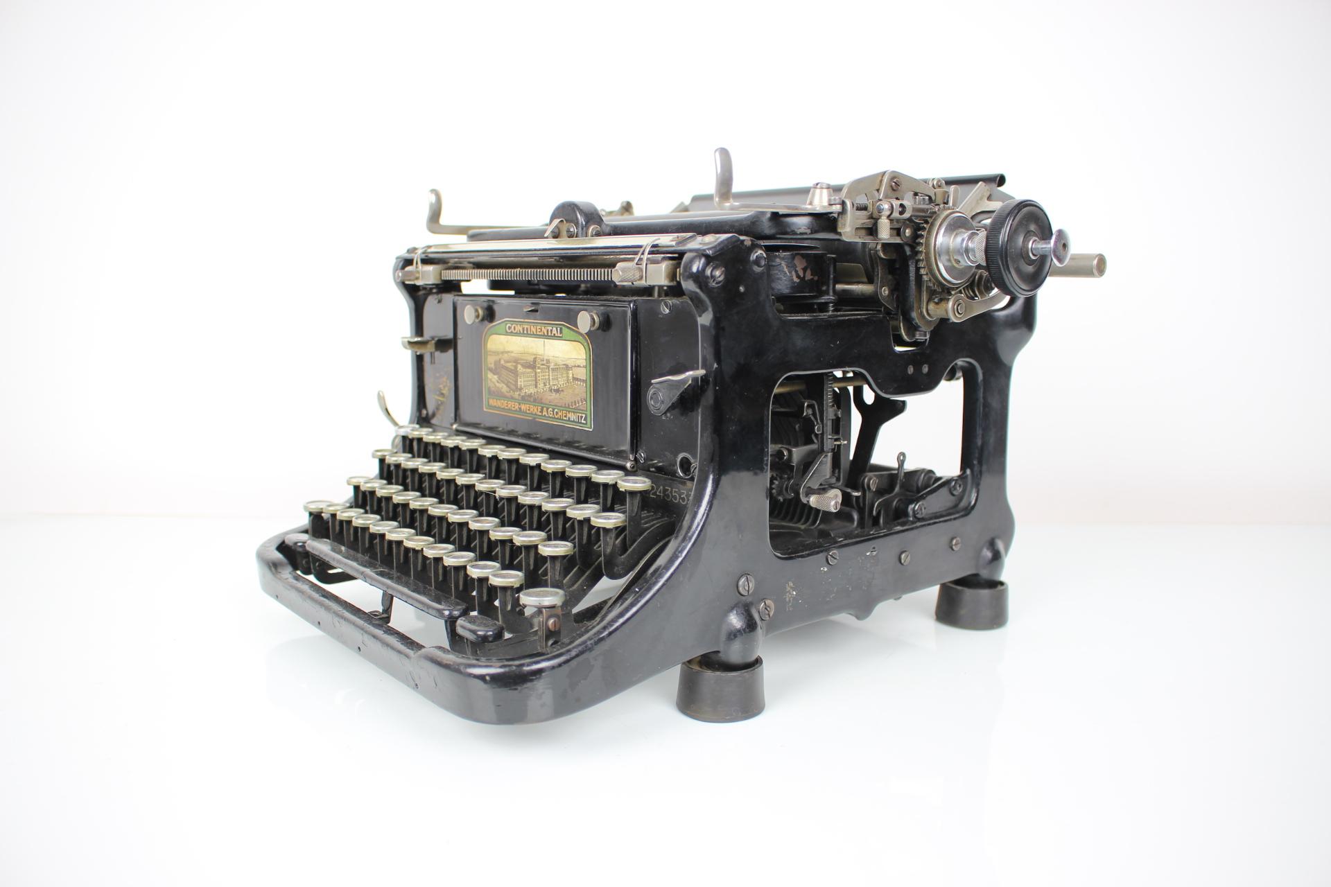 Vintage Typewriter Wanderer Continental, 1930's at 1stDibs | 1930's  typewriter