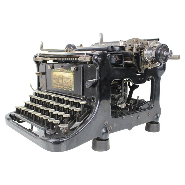 Vintage Typewriter Wanderer Continental, 1930's For Sale