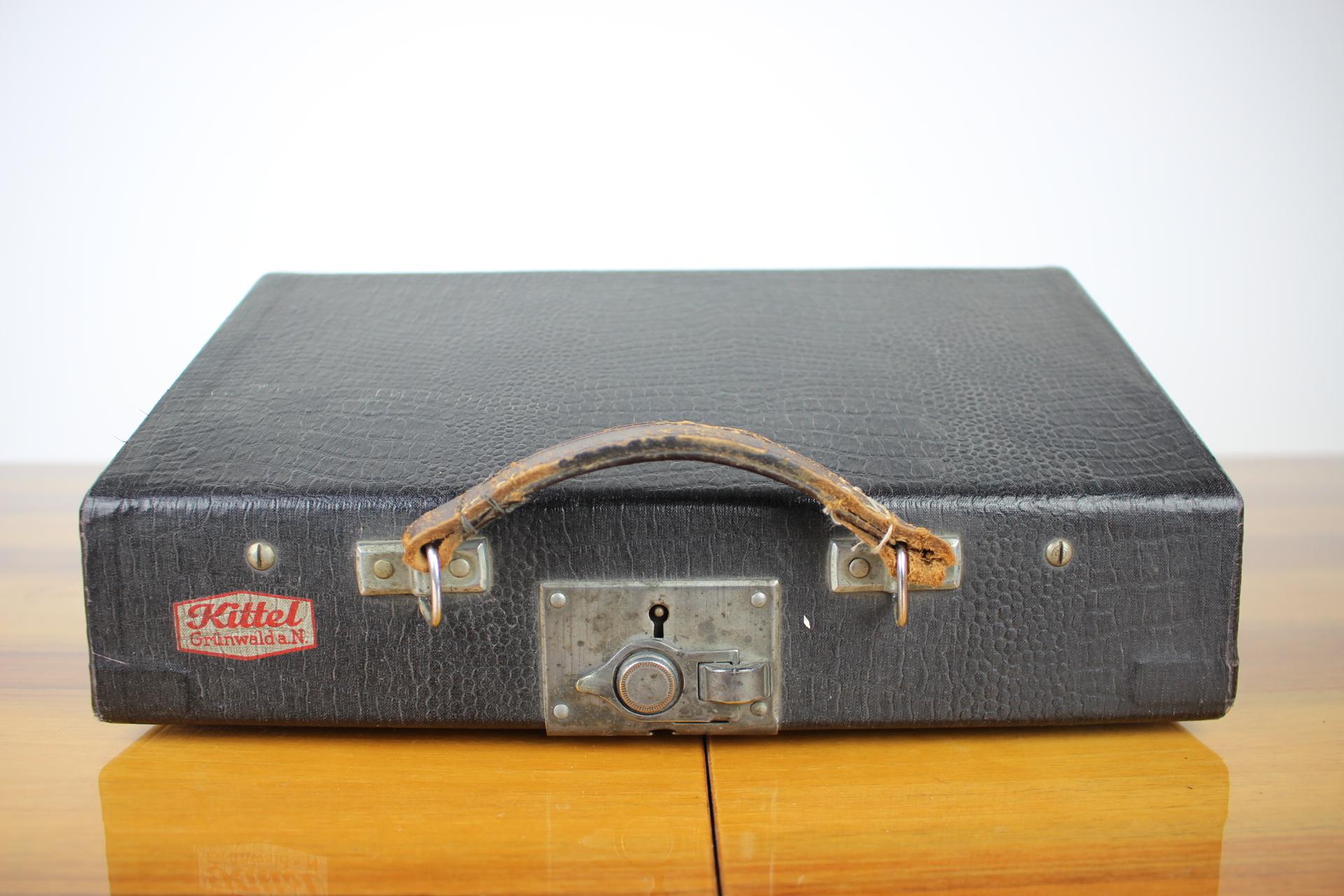 Metal Vintage Typewriter Wanderer Continental, 1935