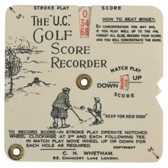 Vintage Uc Golf Scorer