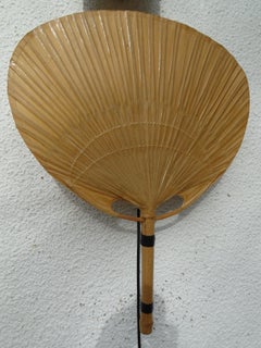 Vintage Uchiwa Ingo Maurer Wall Lamp for M Design Germany 1970 s