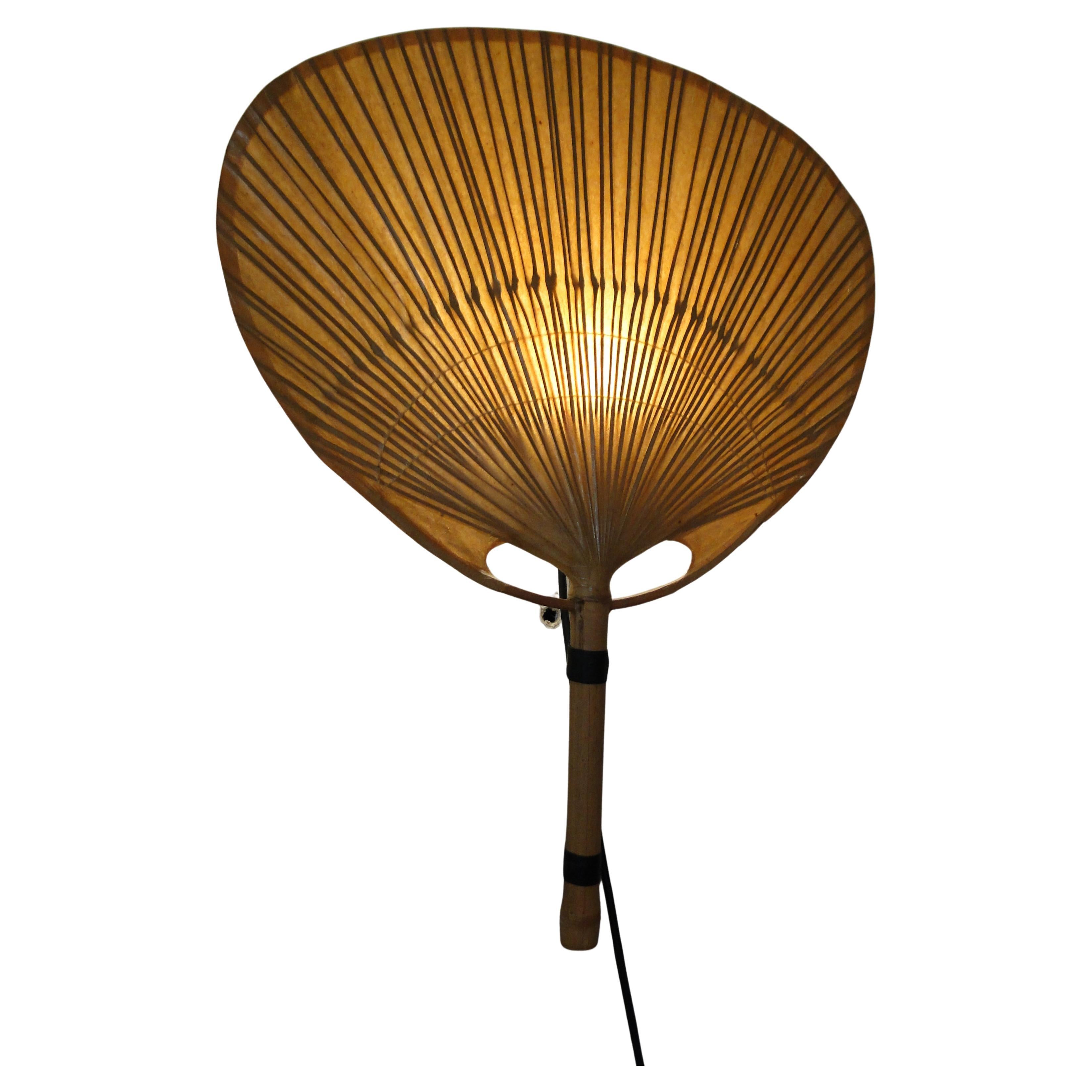 Vintage Uchiwa Ingo Maurer Wall Lamp for M Design Germany 1970 s