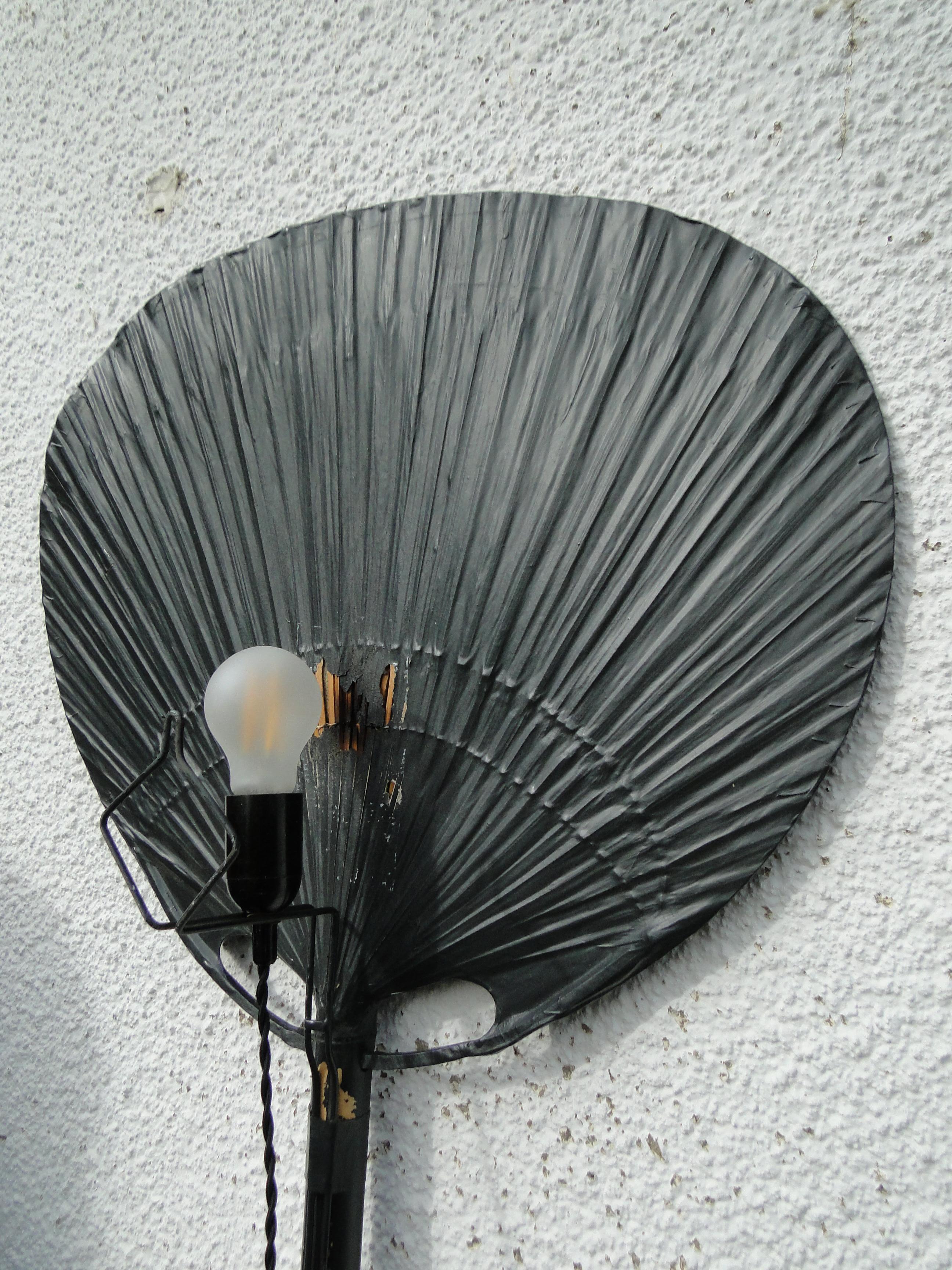 Vintage Uchiwa Ingo Maurer  Wall Lamp for M Design  Germany 70s For Sale 4
