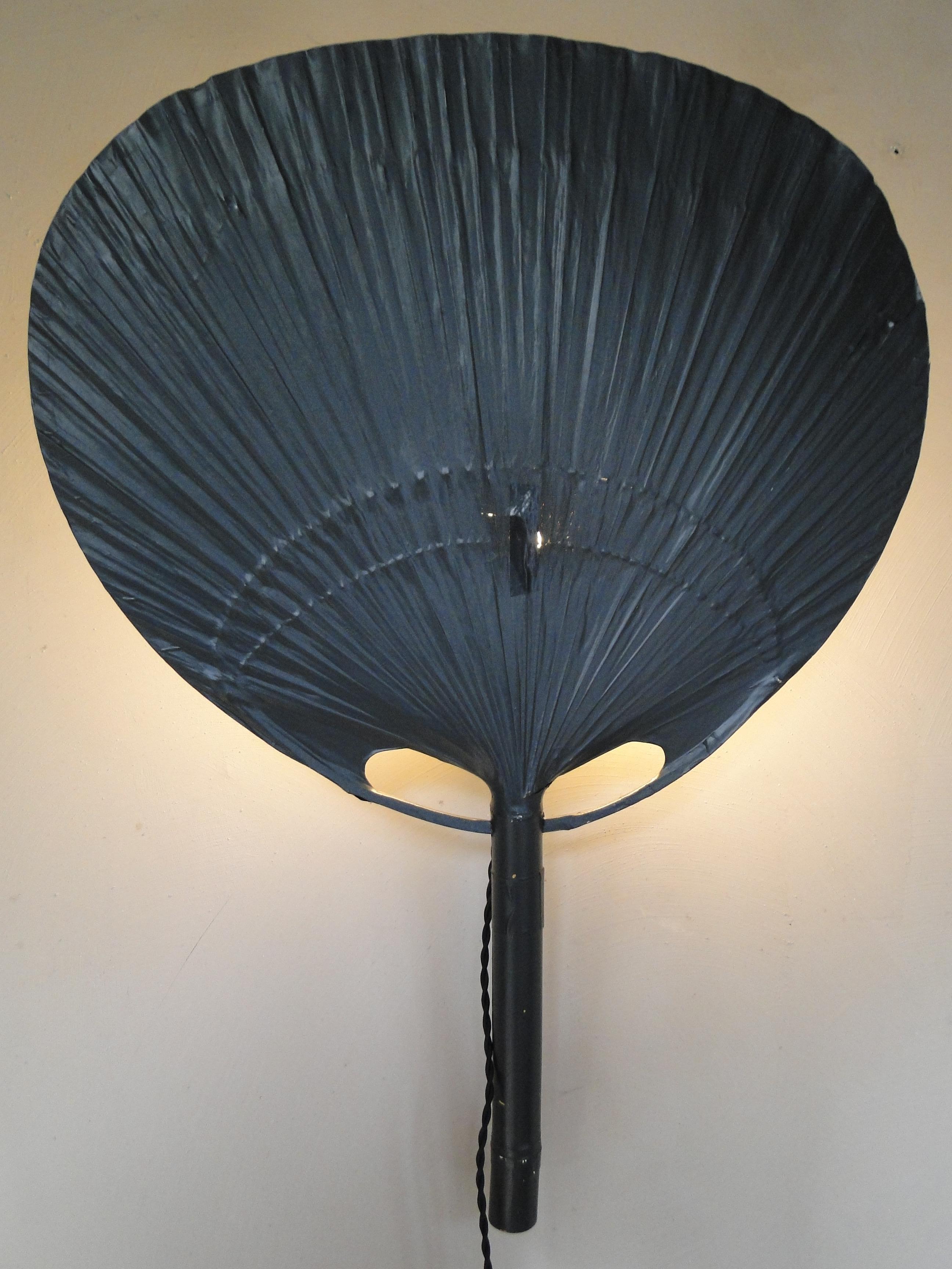 Vintage Uchiwa Ingo Maurer  Wall Lamp for M Design  Germany 70s For Sale 8