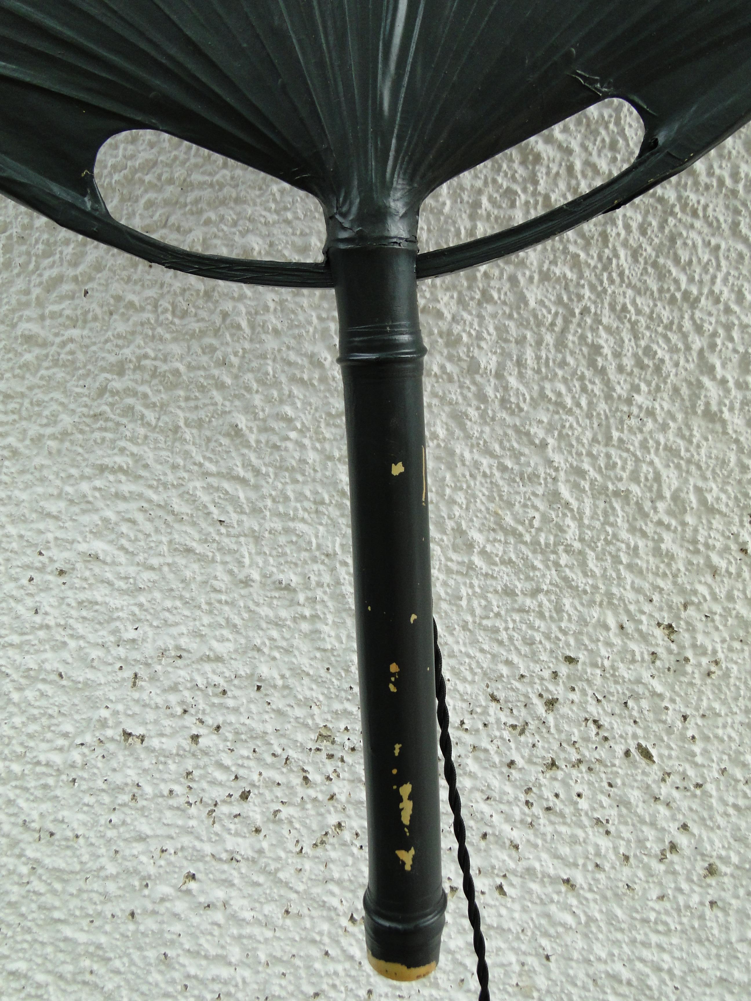 Vintage Uchiwa Ingo Maurer  Wall Lamp for M Design  Germany 70s For Sale 3