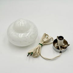 Vintage UFO Lamps with Hand-blown Glass Lampshade Made in Italy 1960s