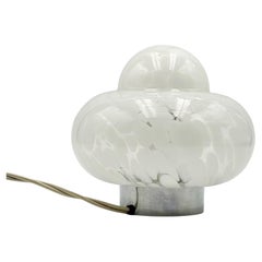 Vintage UFO-Lampen mit mundgeblasenem Glas Lampenschirm Made in Italy 1960s