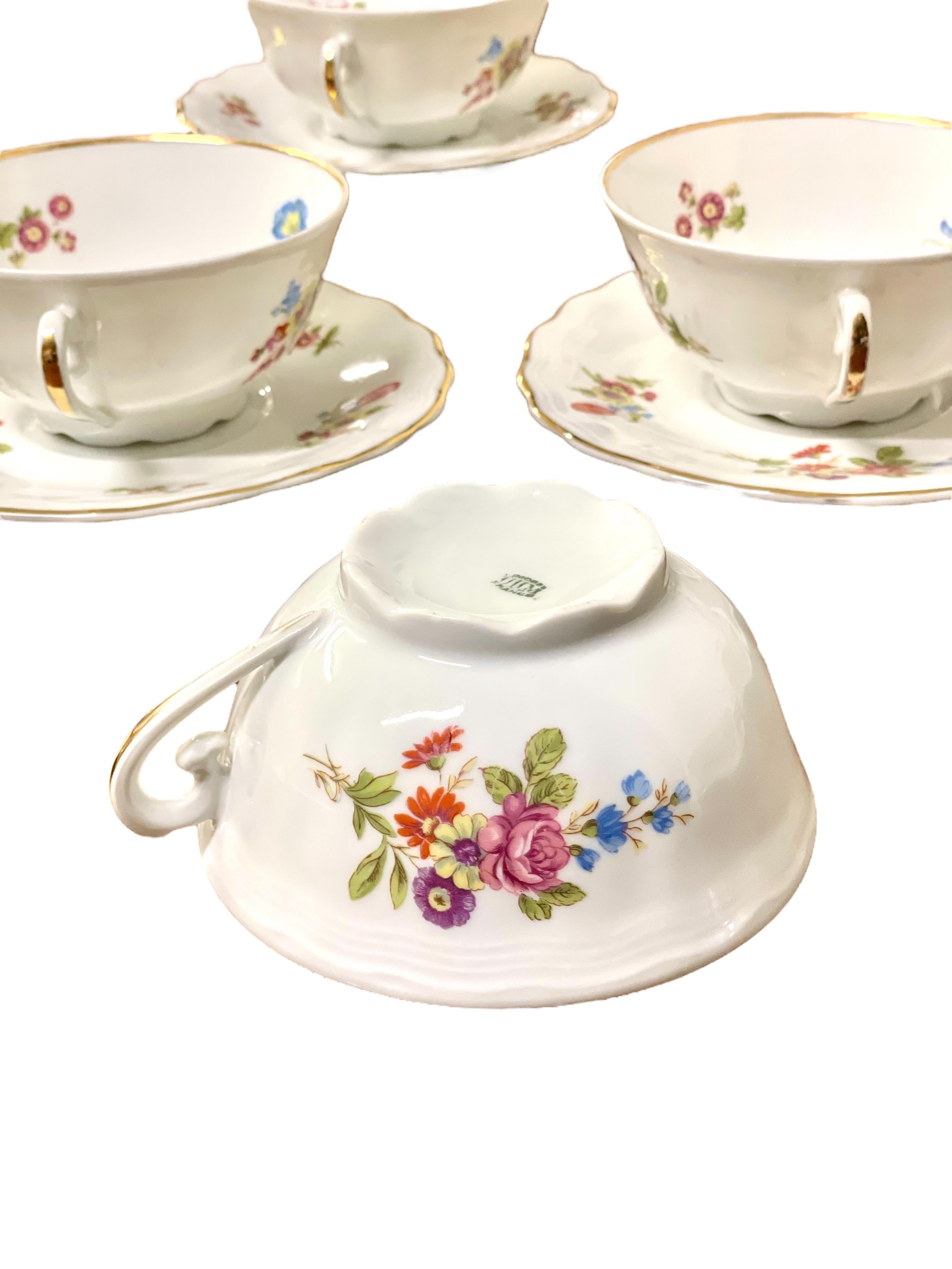 Juego de té y café de porcelana vintage ULIM Limoges - 41 piezas en venta 3