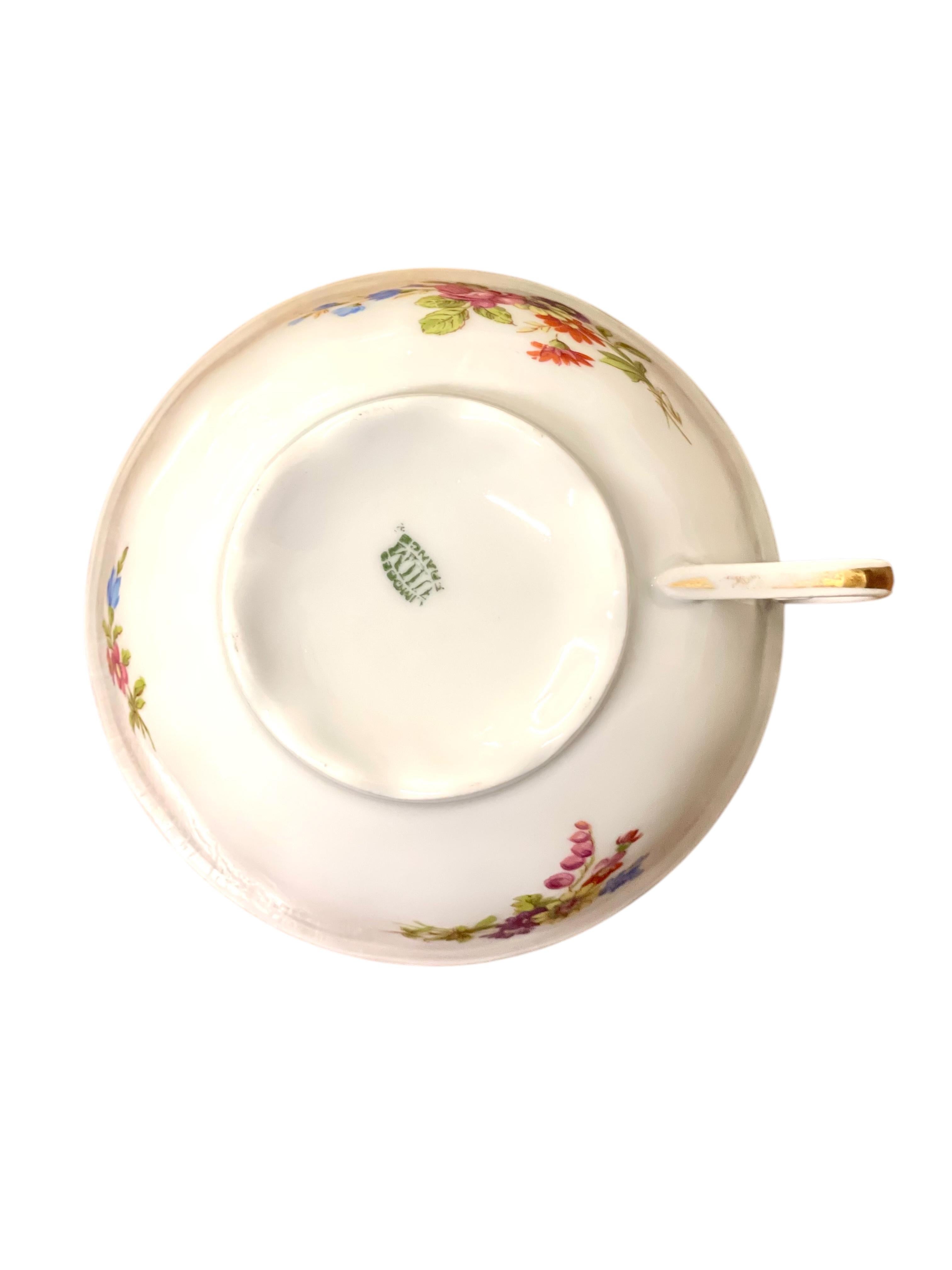 Juego de té y café de porcelana vintage ULIM Limoges - 41 piezas en venta 2