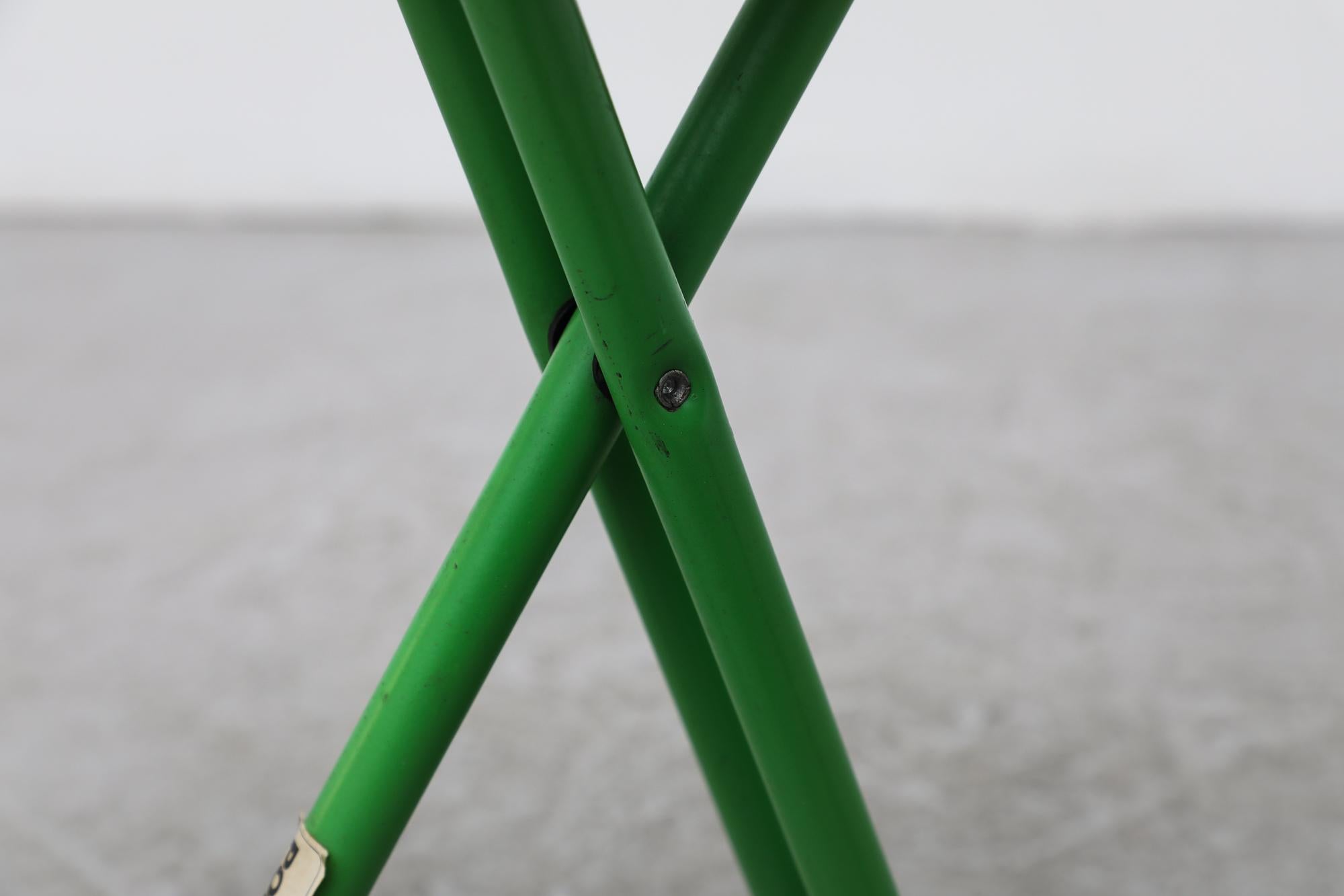 Grüne klappbare Vintage-Schilfrohrstühle „Ulisse“ von Ivan Loss für Pompis im Angebot 10