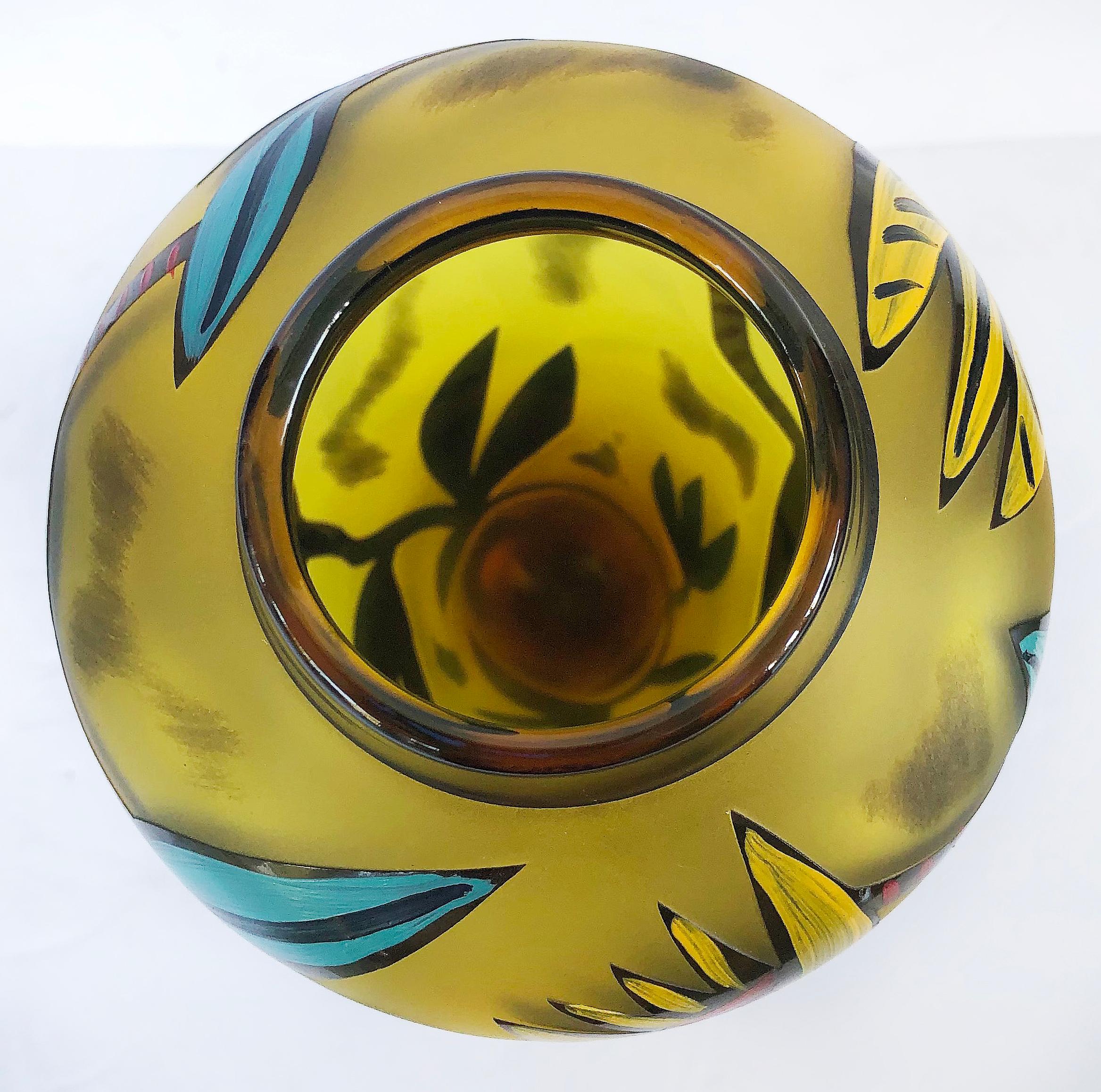 20th Century Vintage Ulrica Hydman Vallien Kosta Boda Art Glass Vase, 5/5 Limited Edition