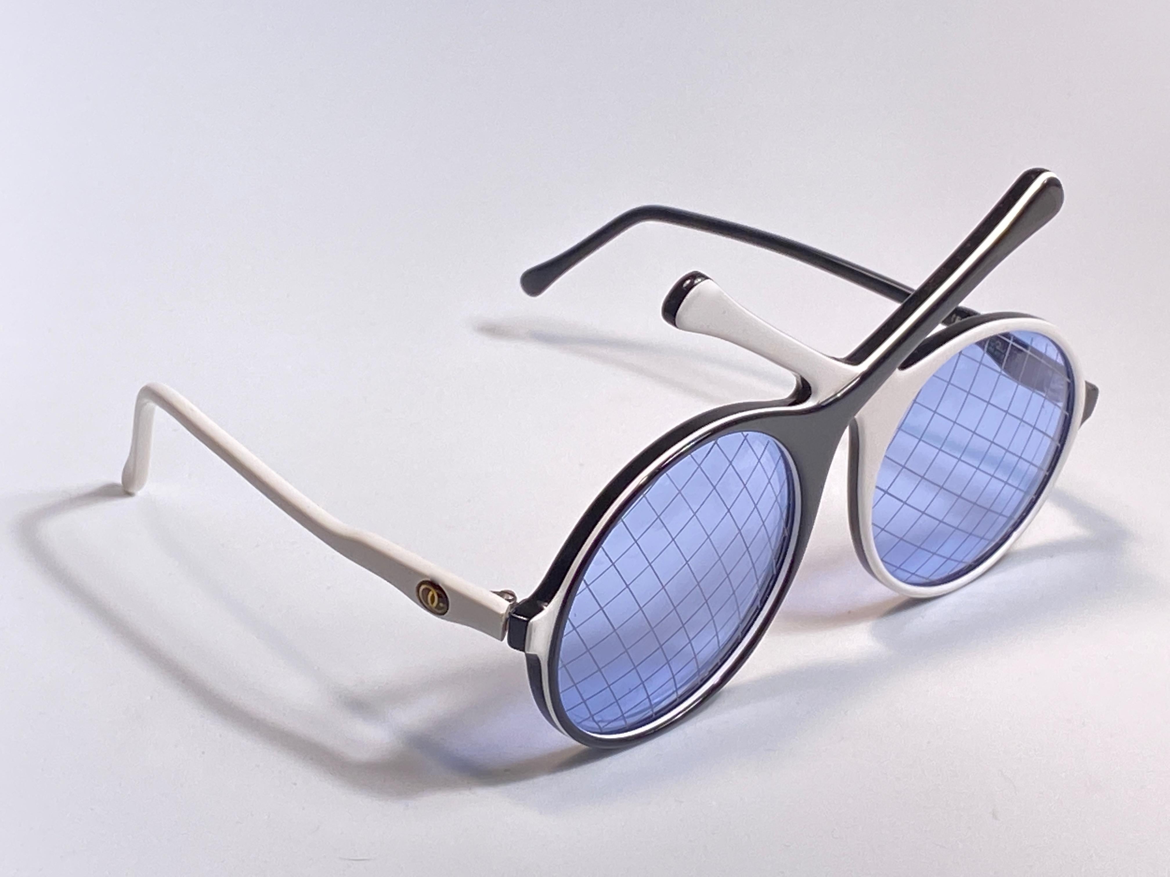 Vintage Ultra Rare Oliver Goldsmith Racquets Wimbledon 1985 England Sonnenbrille, Vintage (Violett) im Angebot